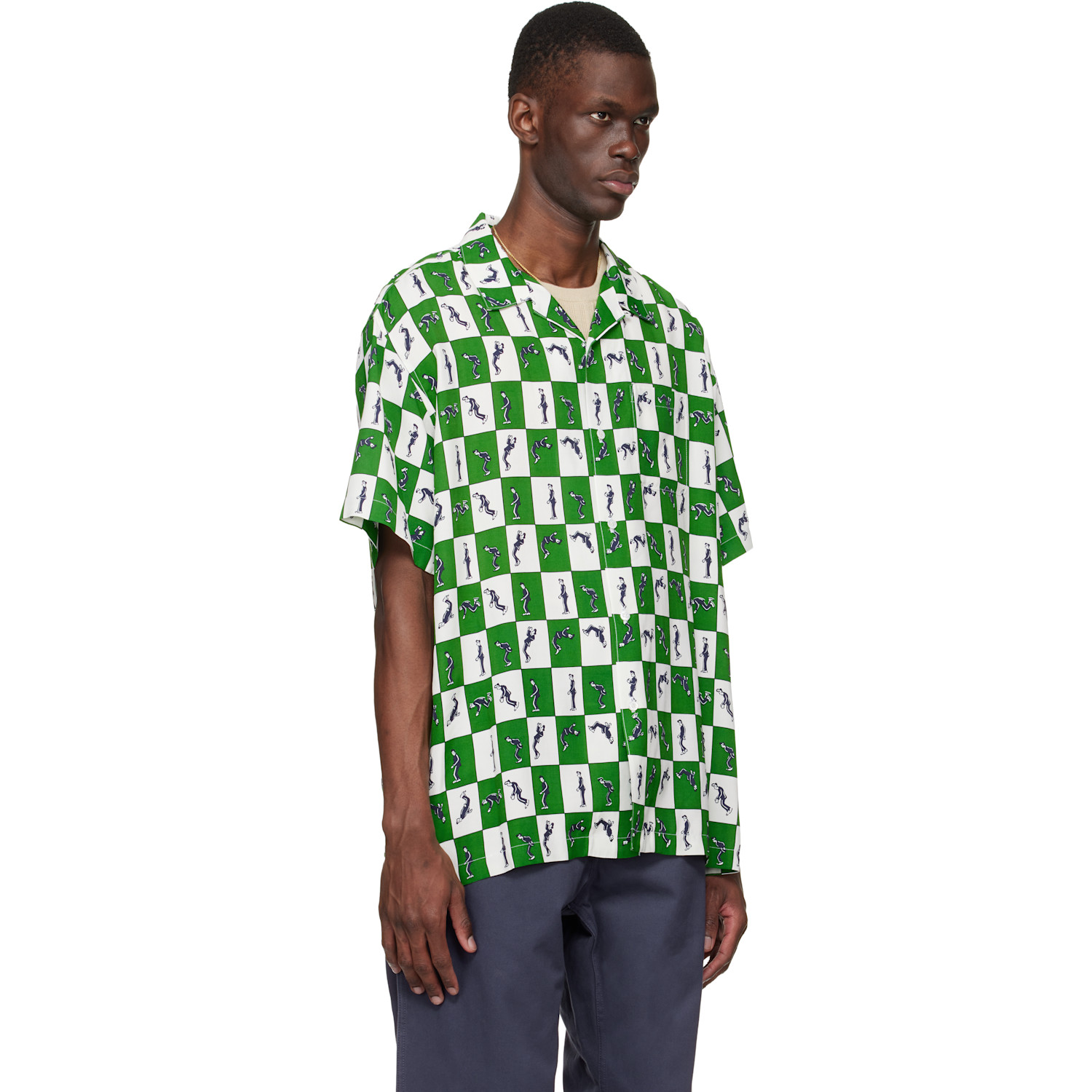  Vowels Green Elvis Shirt 
