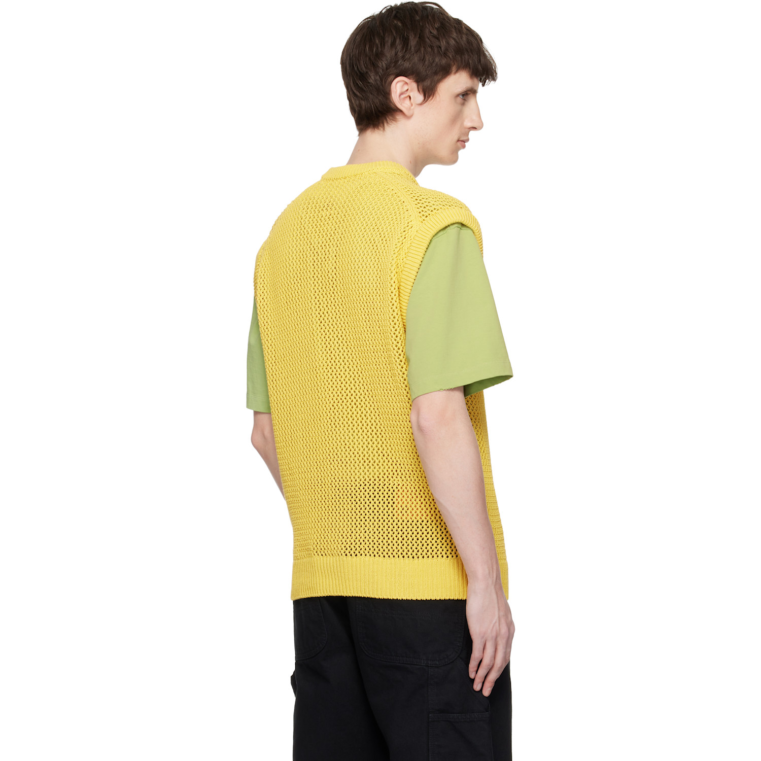  Vowels Yellow Knitted Vest 