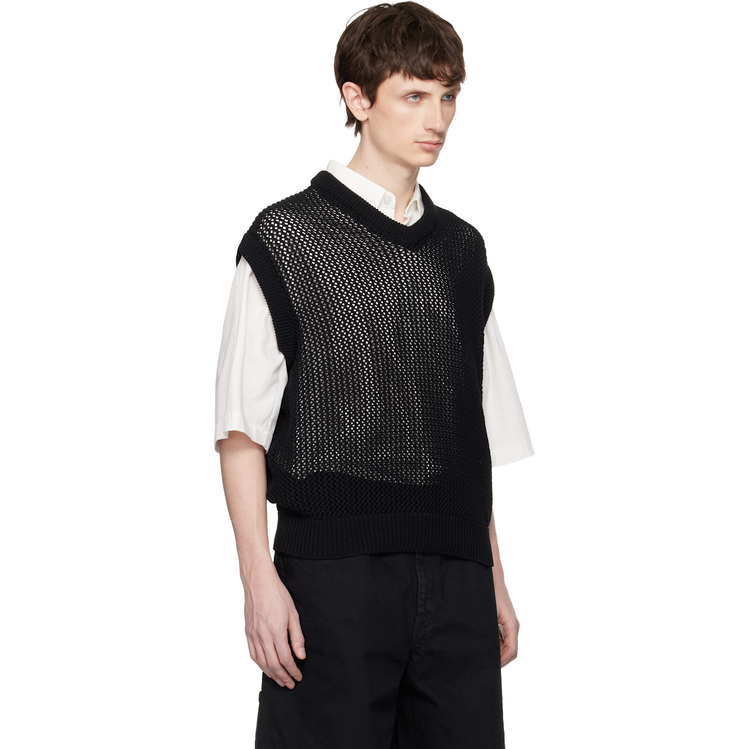  Vowels Black Knitted Vest 