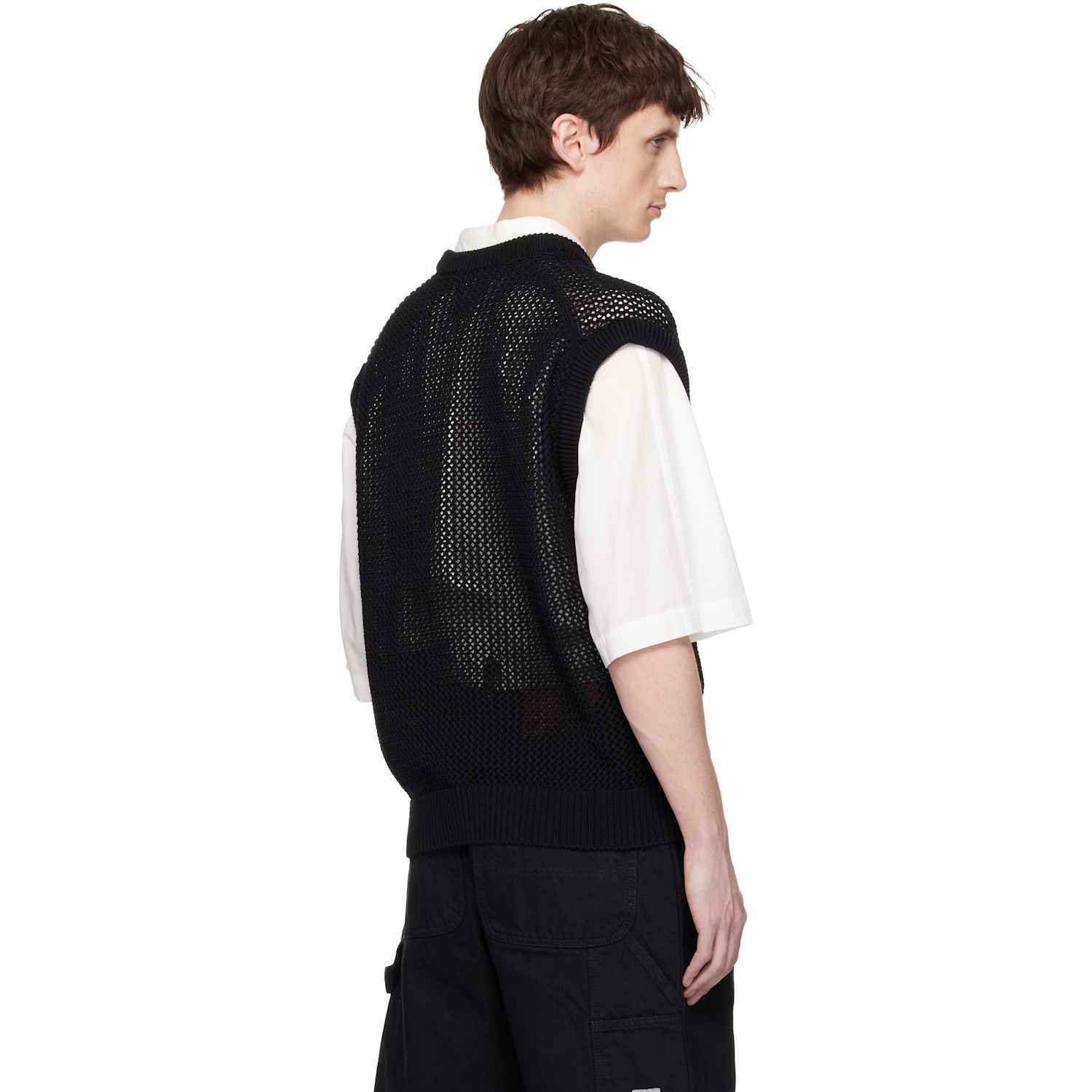  Vowels Black Knitted Vest 