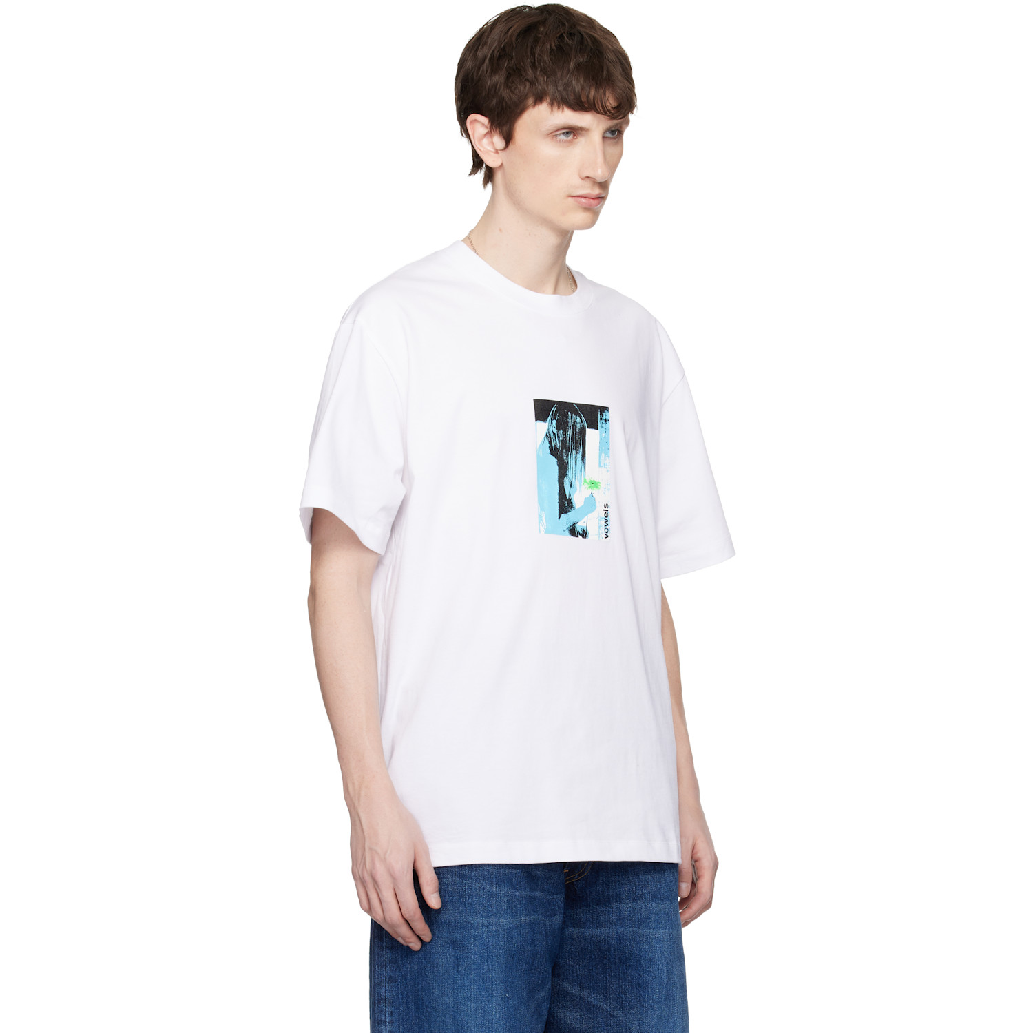  Vowels White Flower T-shirt 