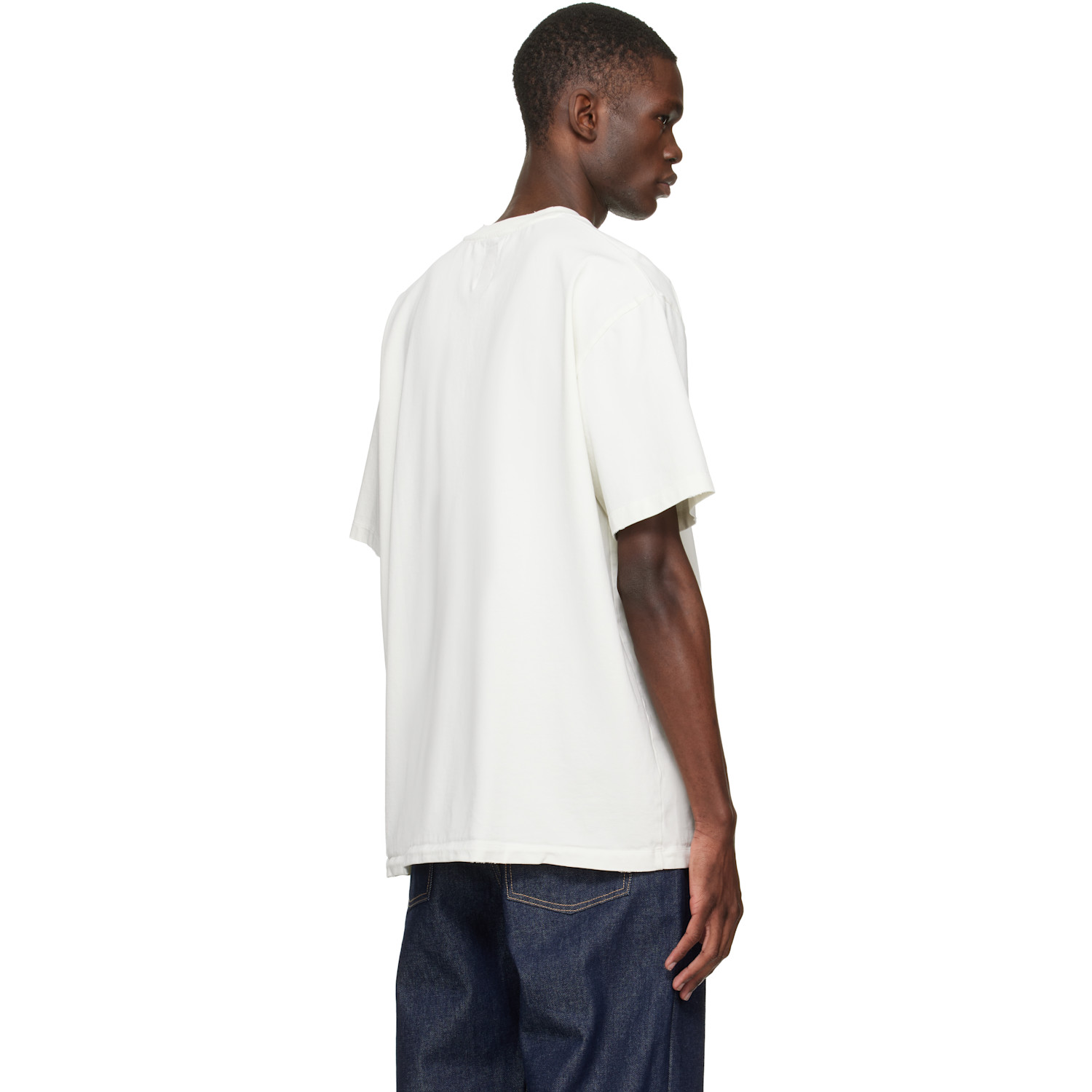  Vowels Off-white Faded Collegiate T-shirt 