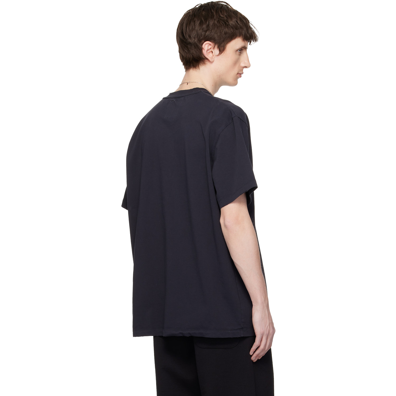 Vowels Black Faded Collegiate T-shirt 