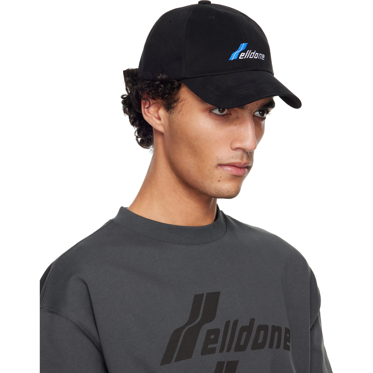  We11done Black Wd Logo Cap 