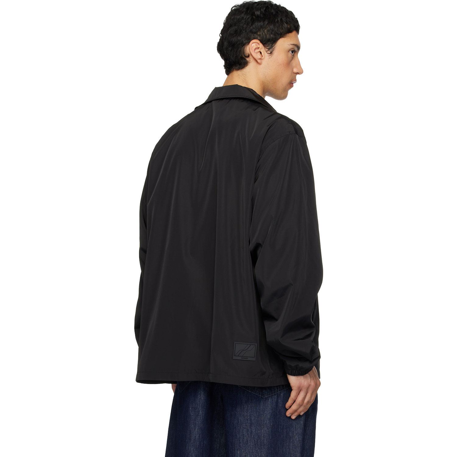 We11done Black Logo Coach Jacket 