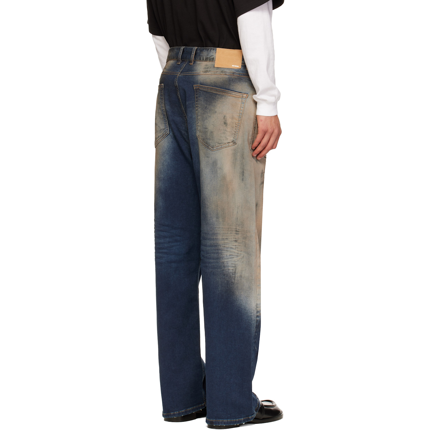  We11done Blue Loose-fit Dirty Jeans 