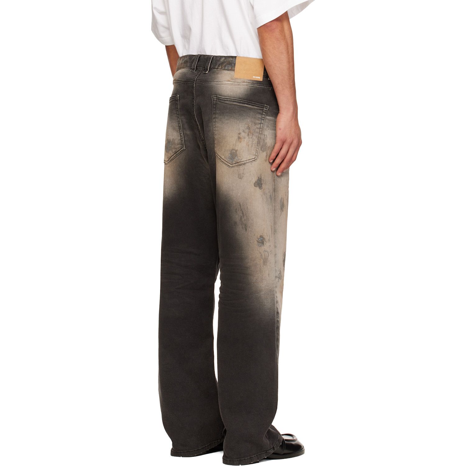  We11done Gray Loose-fit Dirty Jeans 