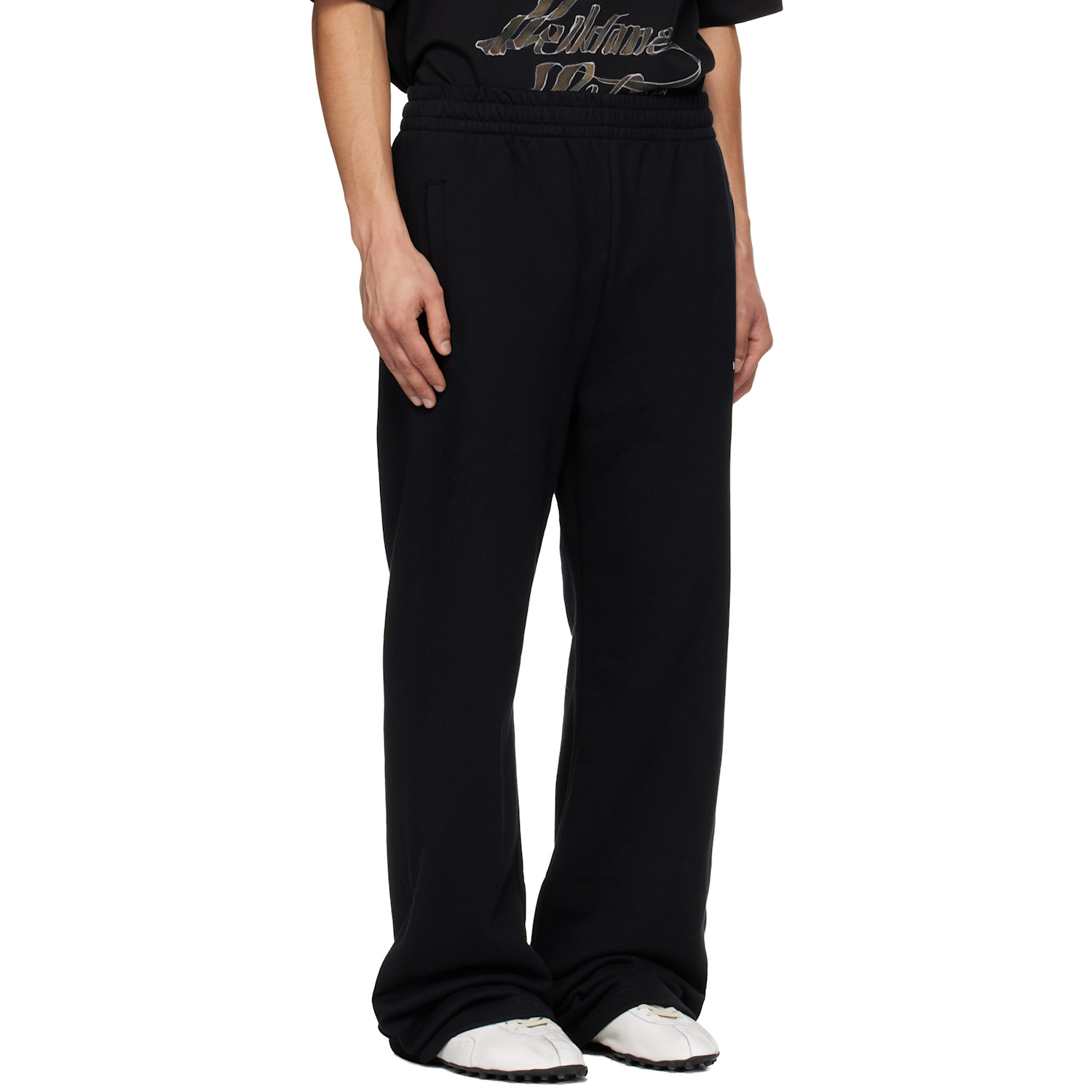  We11done Black 'we11done' Sweatpants 