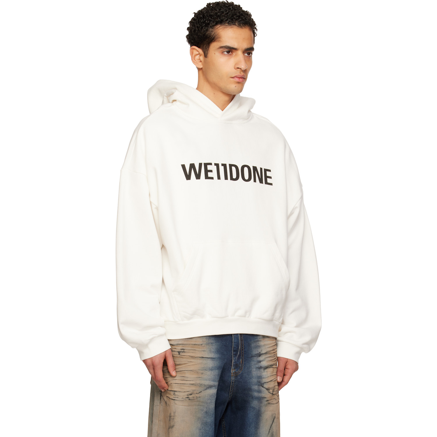  We11done White 'we11done' Hoodie 