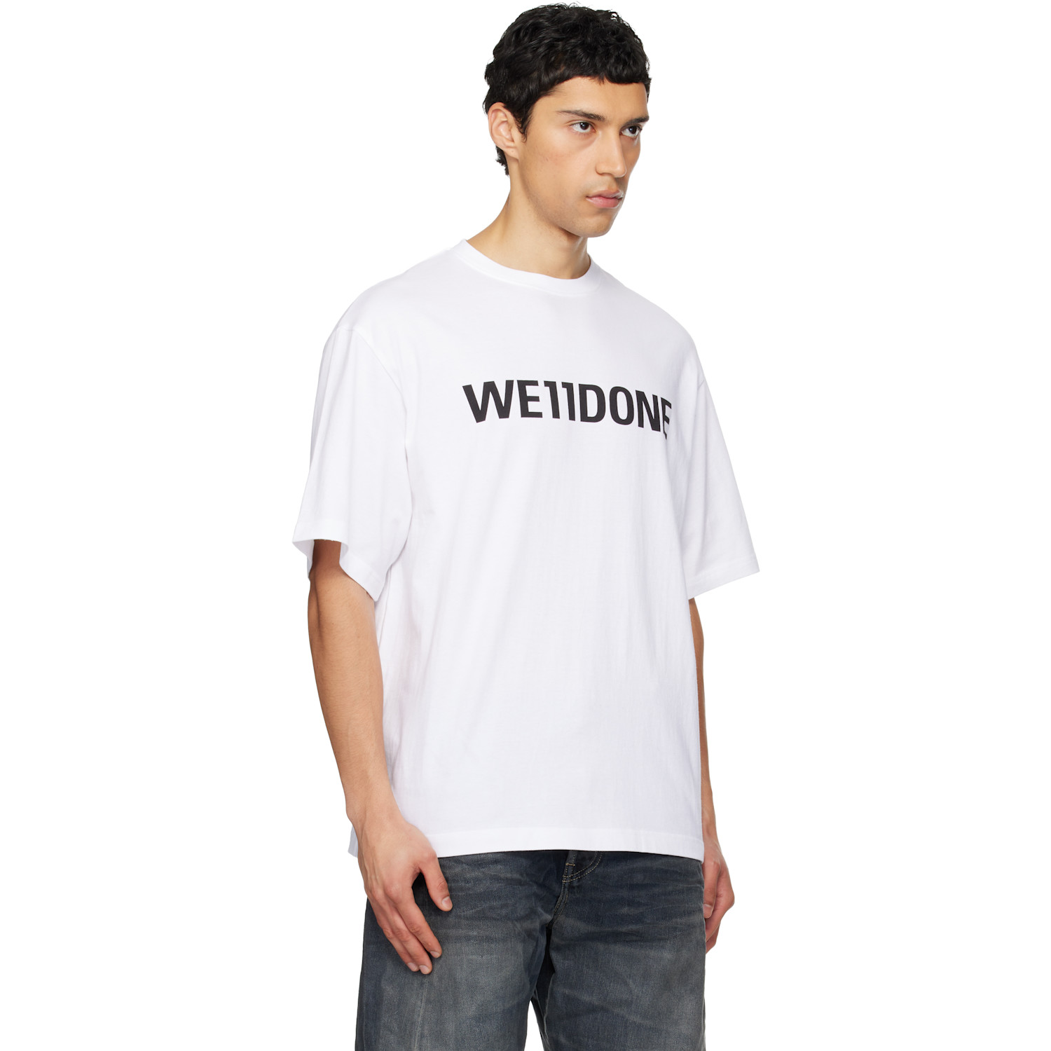  We11done White 'we11done' T-shirt 