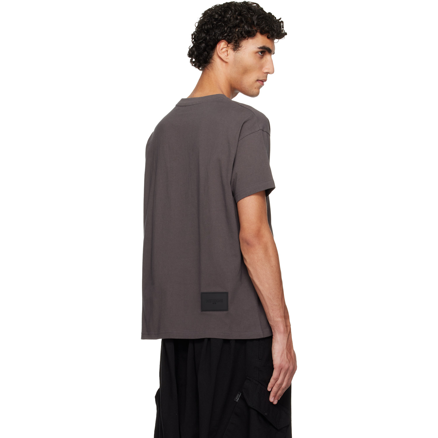  We11done Gray Mini Logo T-shirt 