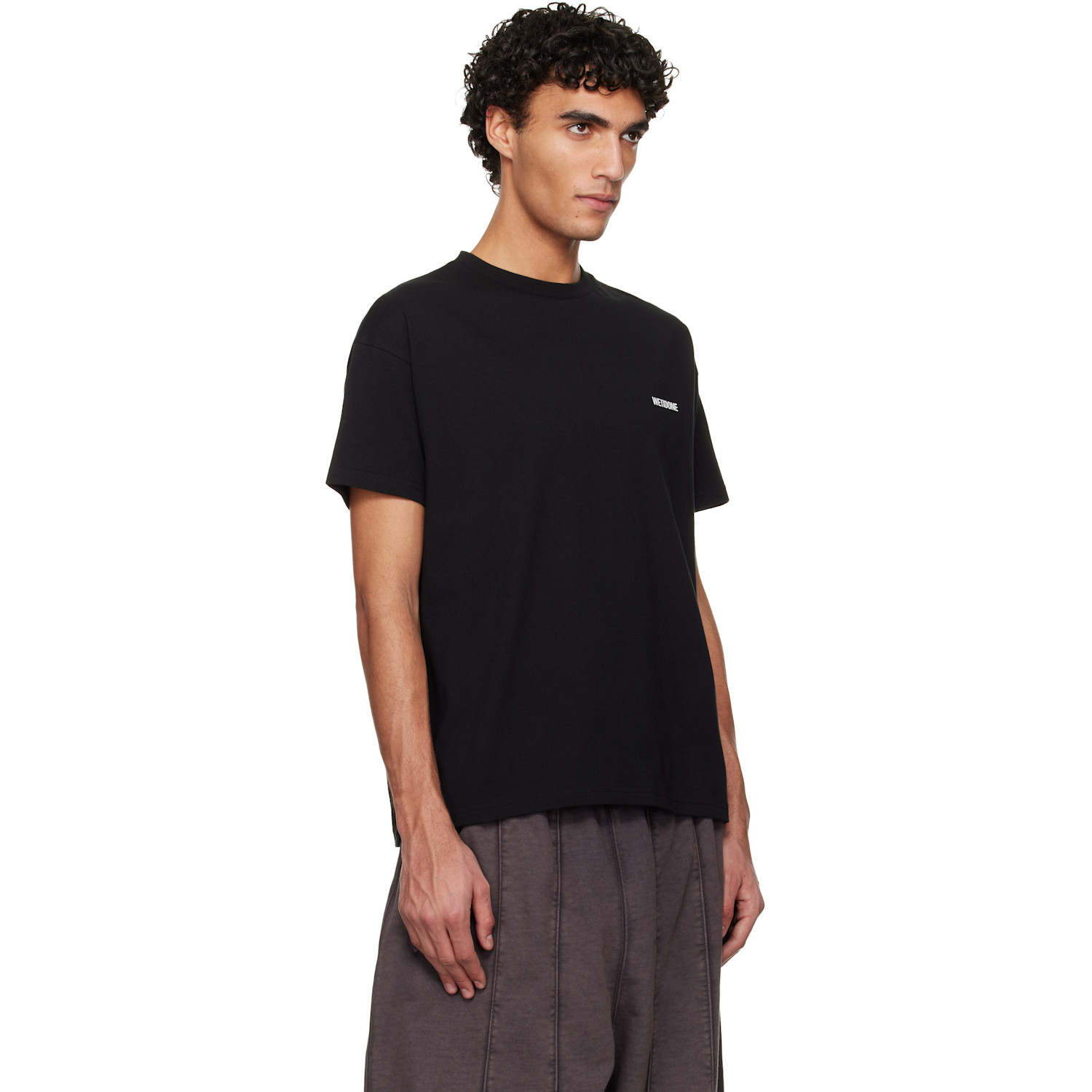  We11done Black Mini Logo T-shirt 