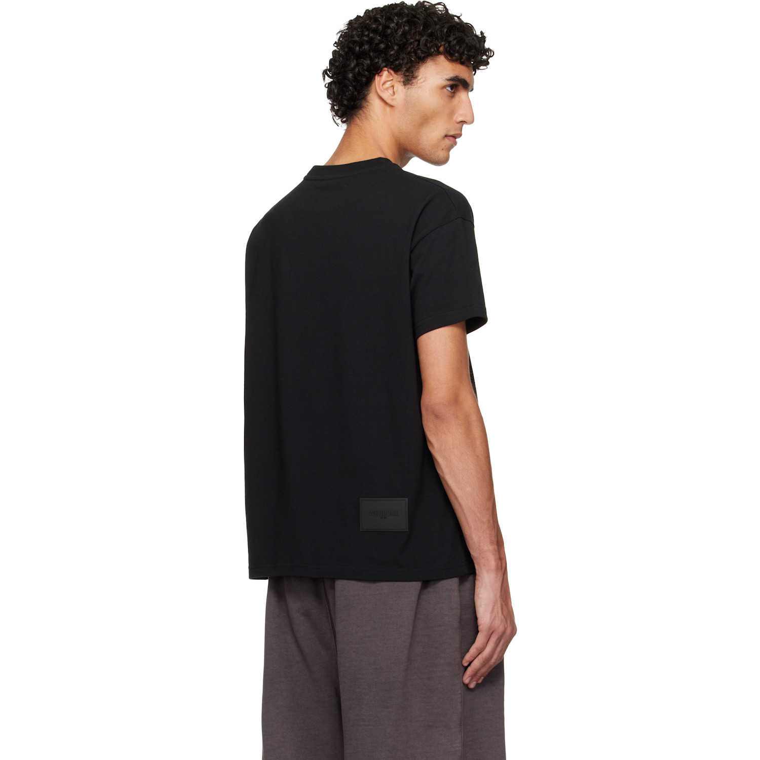  We11done Black Mini Logo T-shirt 