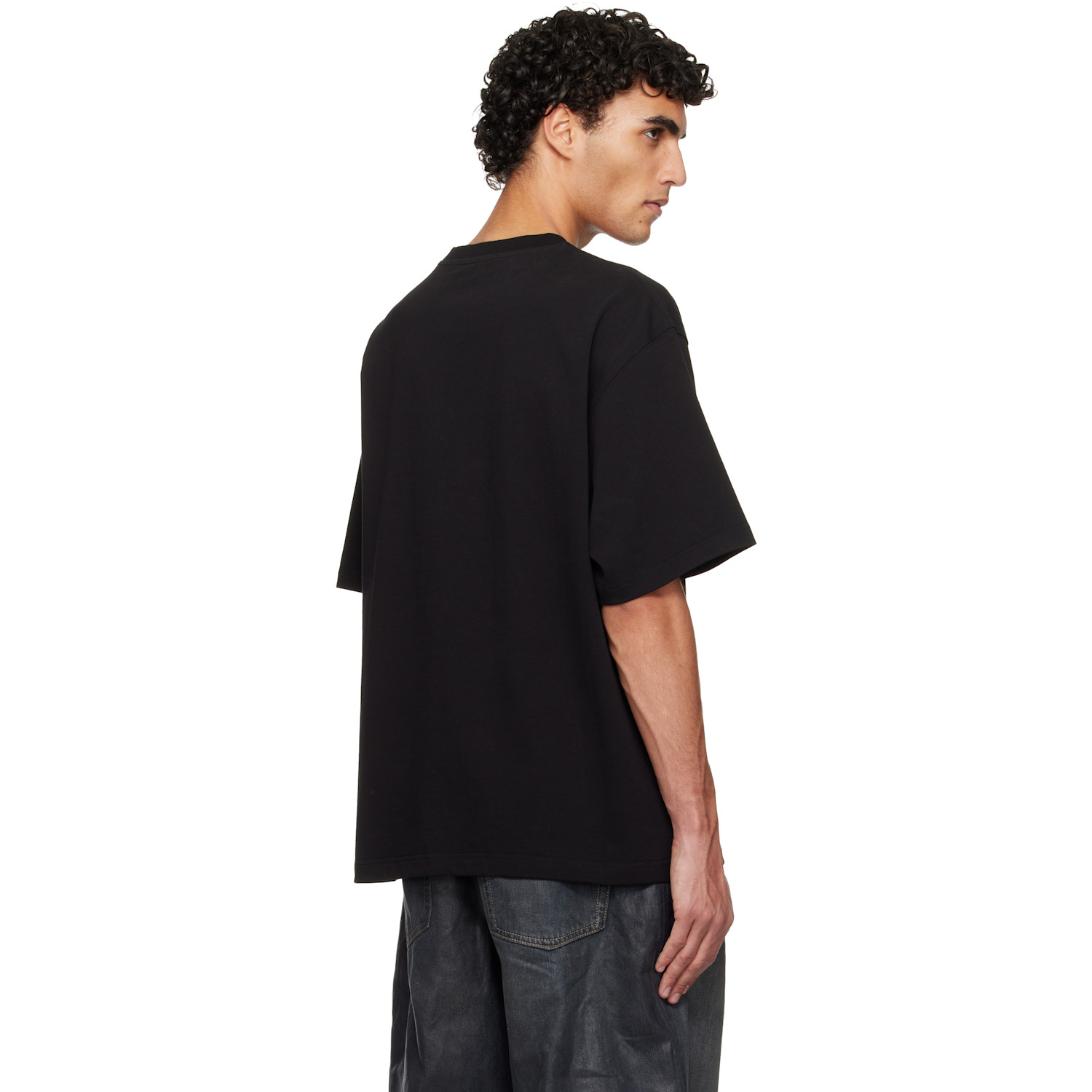  We11done Black Teddy Hearts T-shirt 