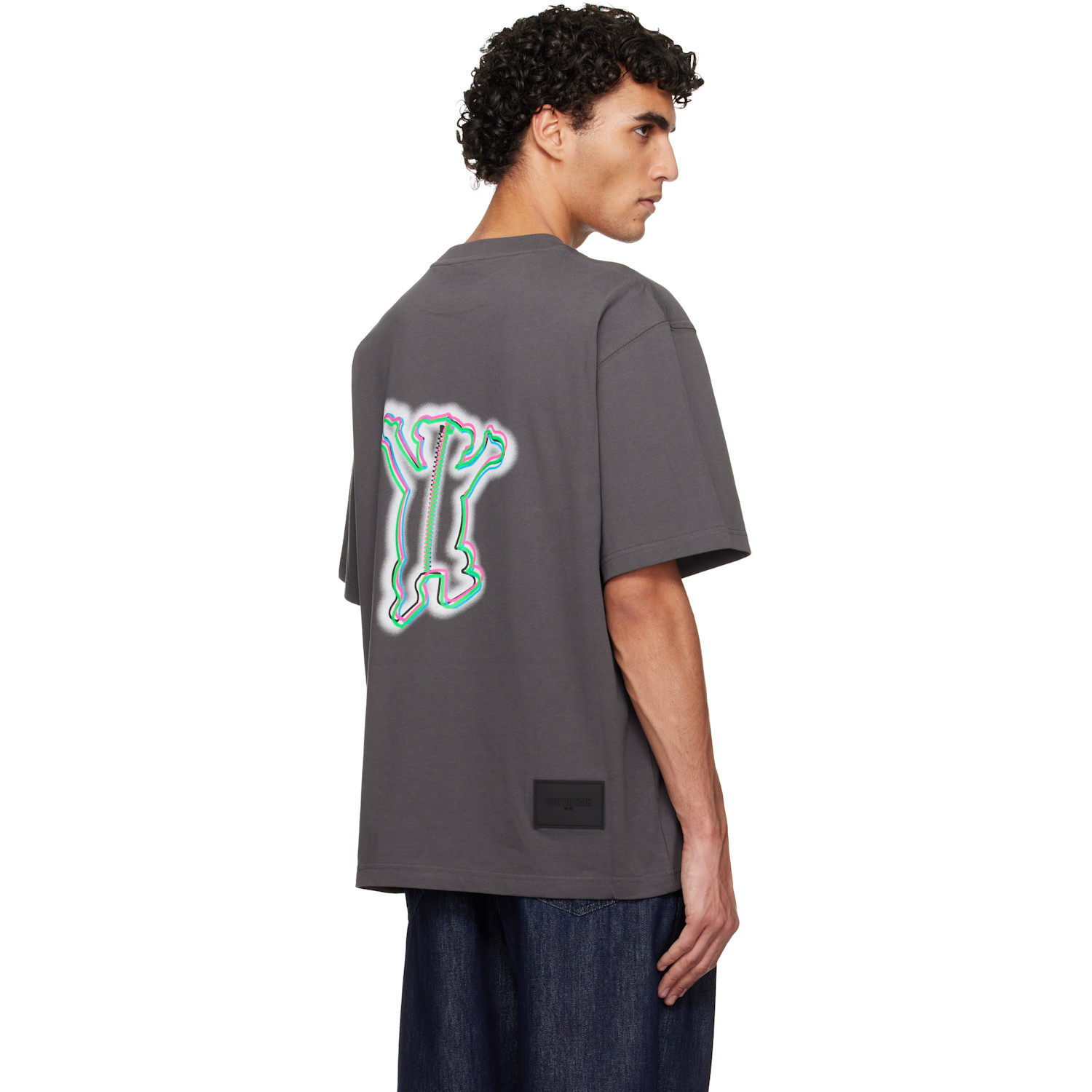  We11done Gray Colorful Teddy T-shirt 