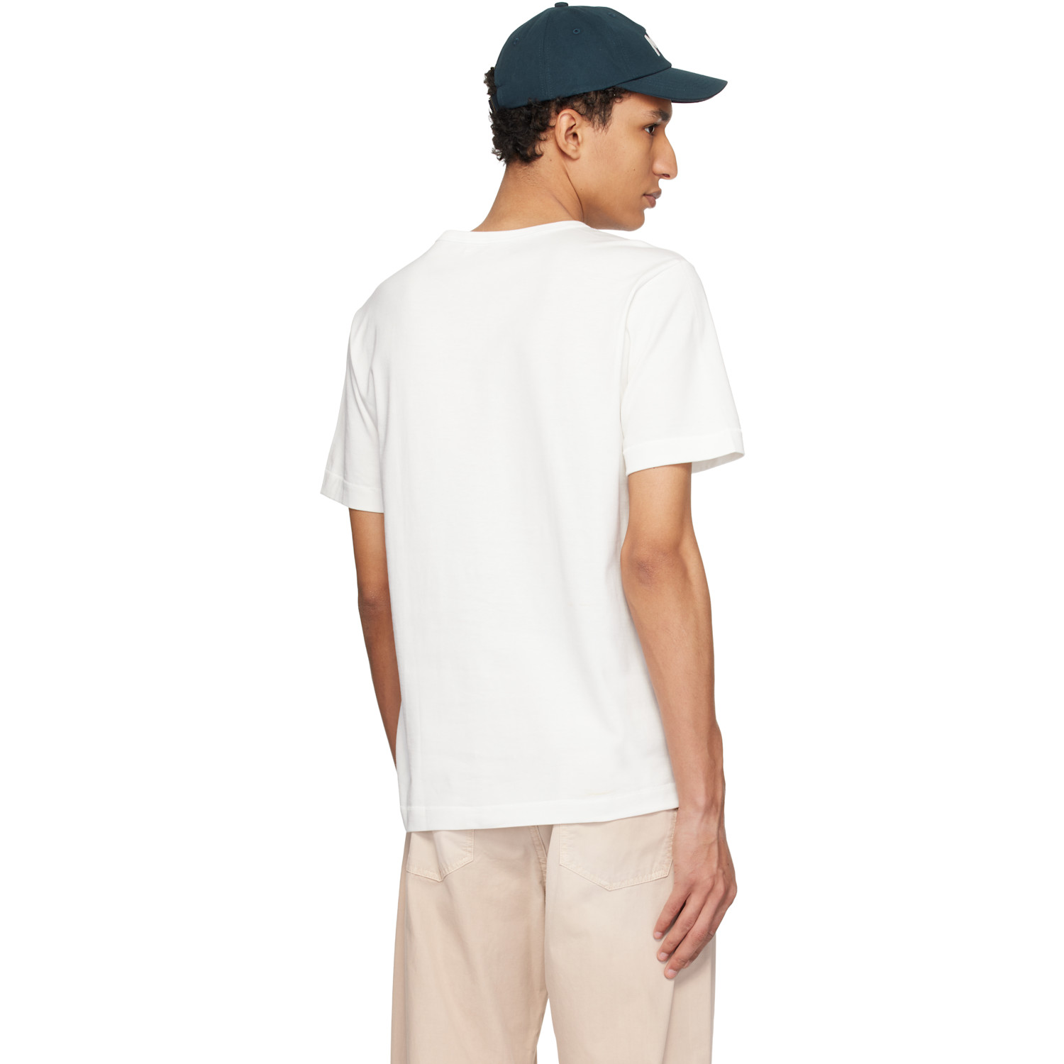  Merz B. Schwanen White 2m15 Mid-century Machine Refined Fit T-shirt 