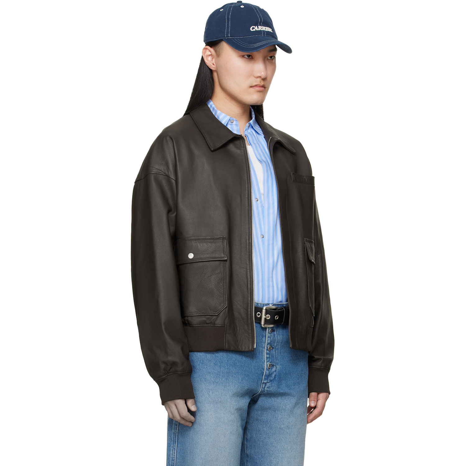  Carrer Brown Coda Leather Jacket 