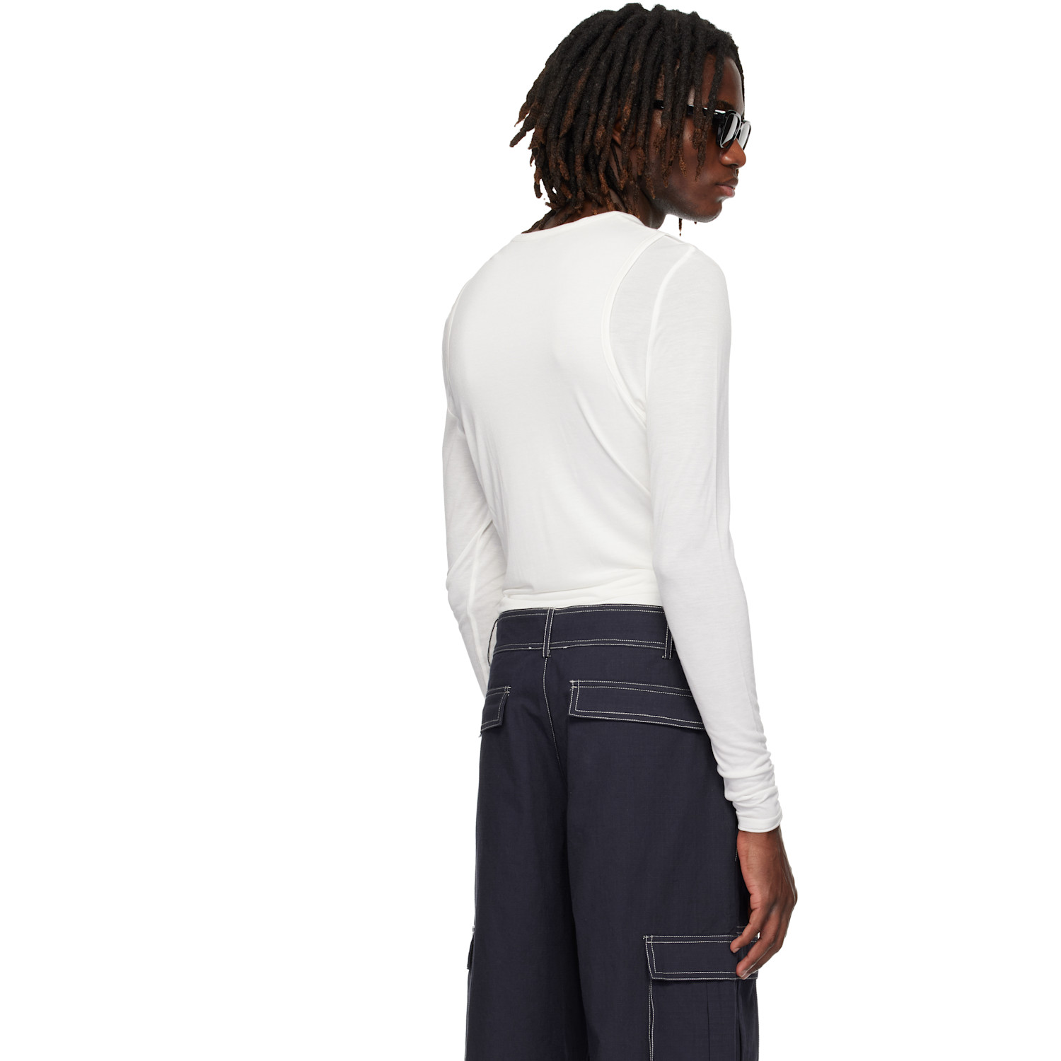  Carrer White Doria Double Layer T-shirt Set 
