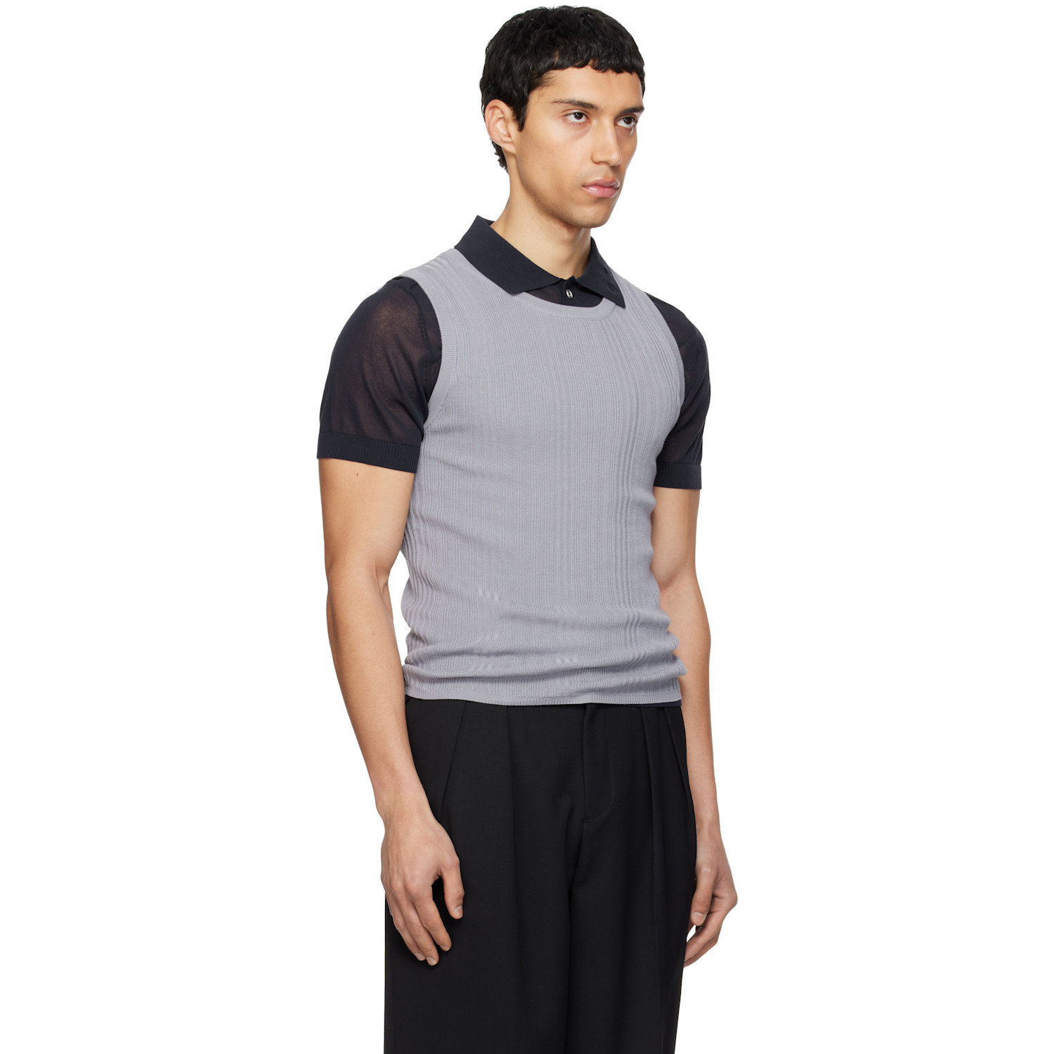  Carrer Gray Tone Tank Top 