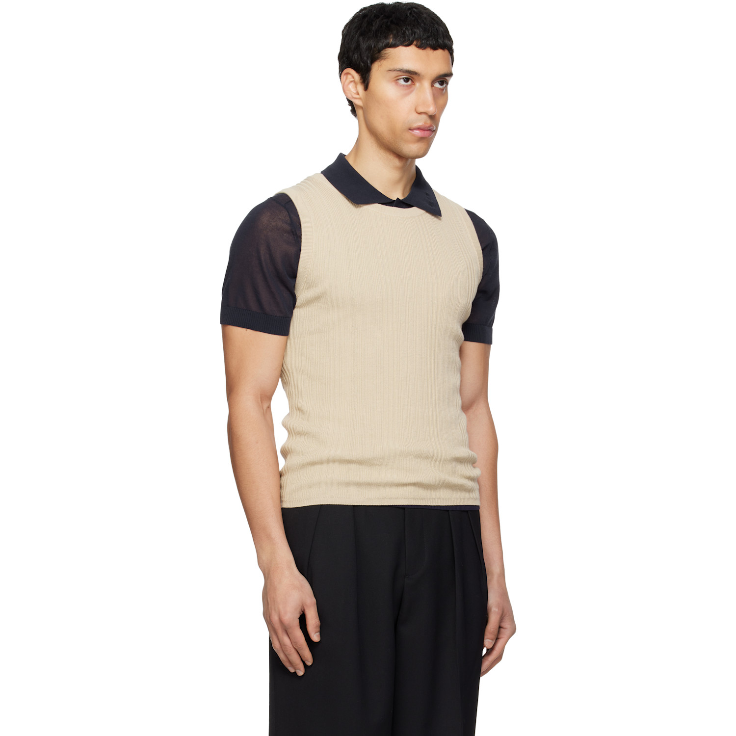  Carrer Beige Tone Tank Top 