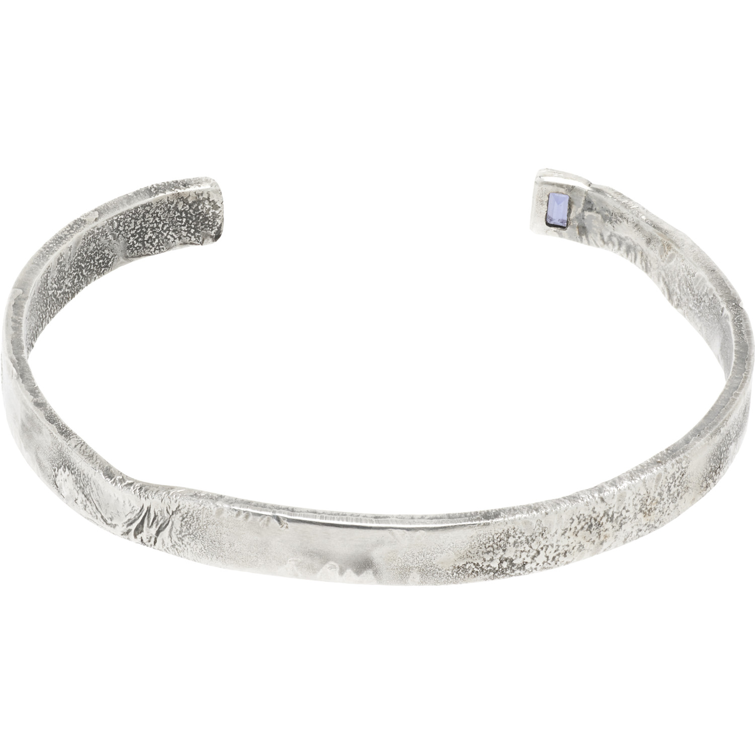  Title Of Work Solid Square Garnet Cuff Bracelet 