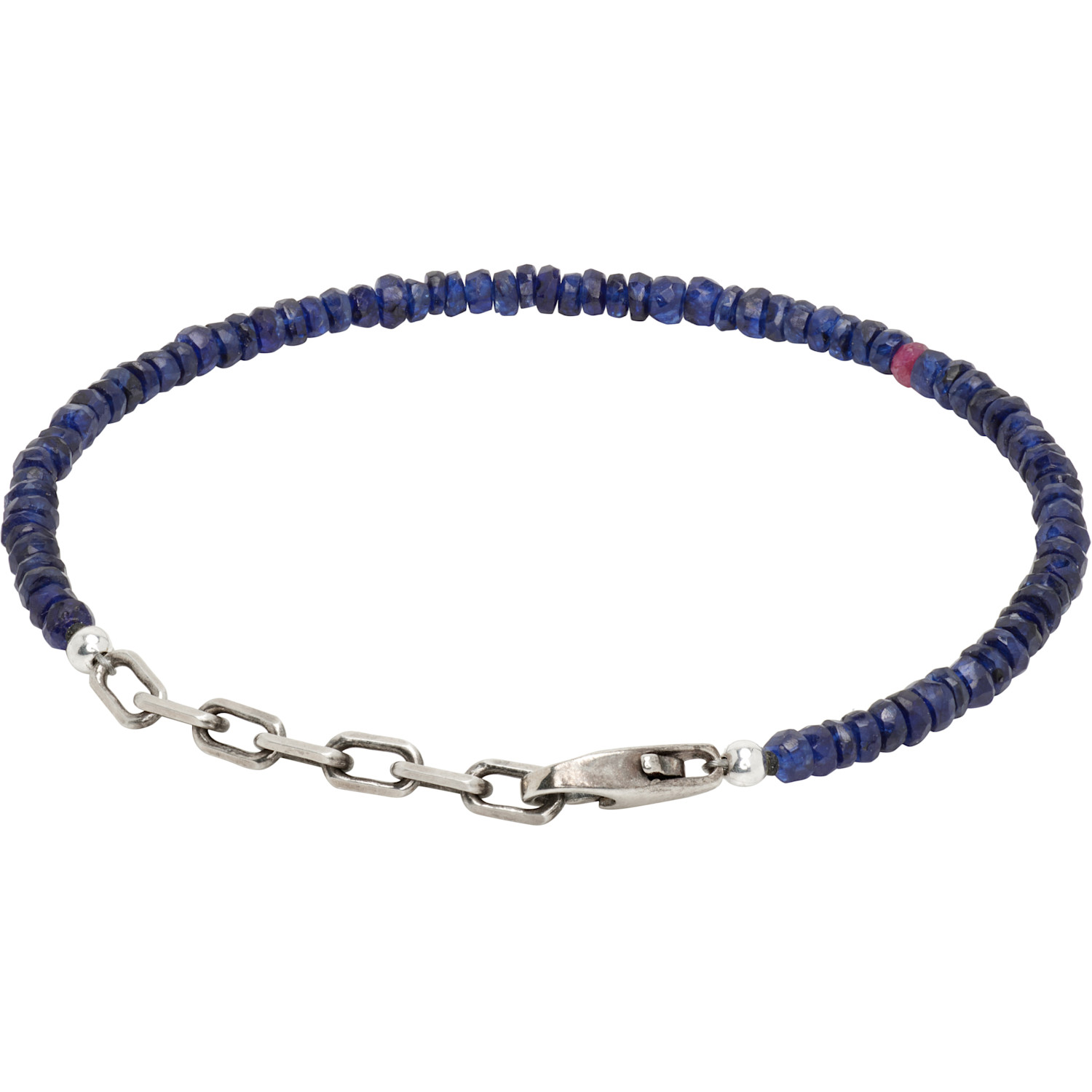  Title Of Work Beaded Stones Sapphire Bracelet 
