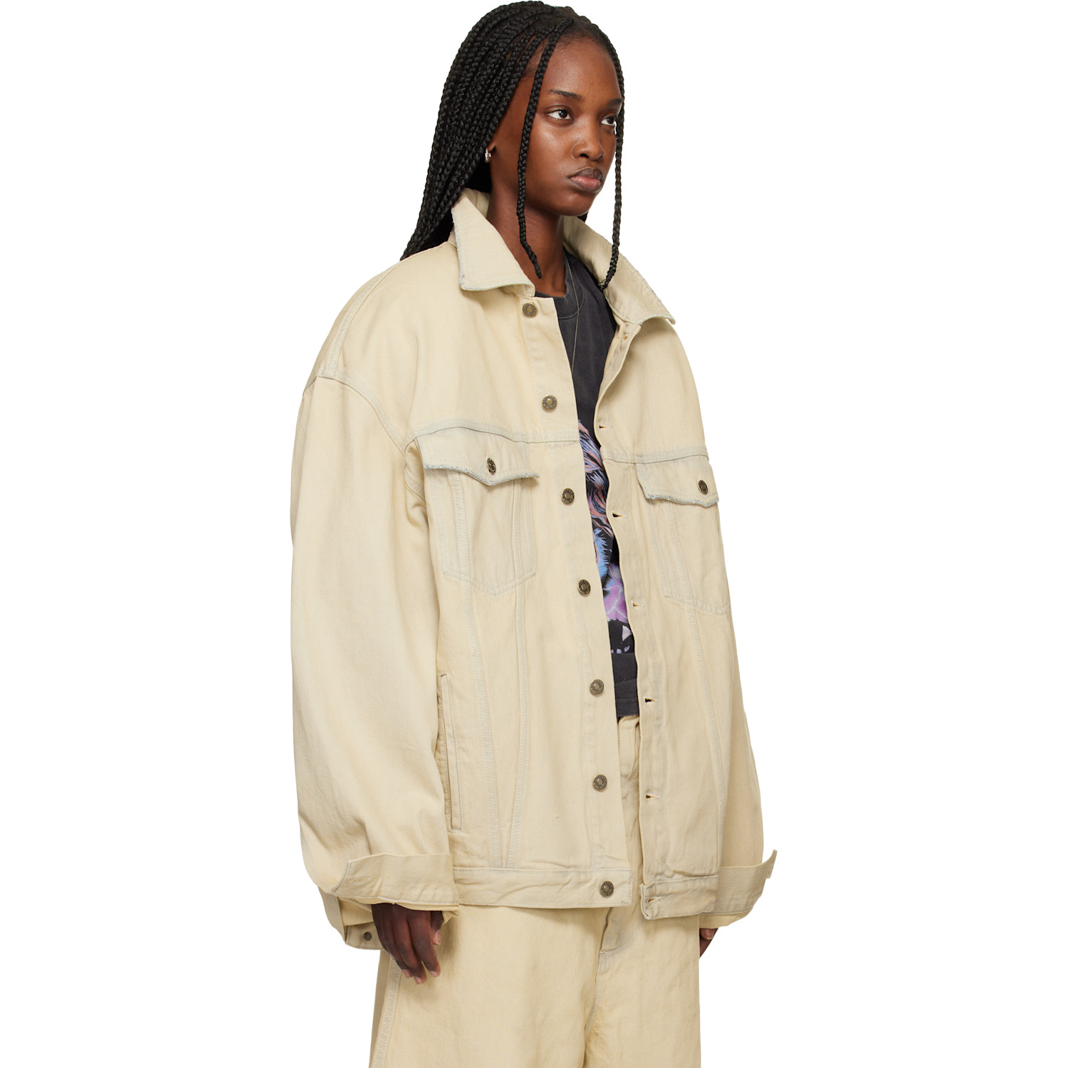  Lu'u Dan Off-white Drifter Denim Jacket 
