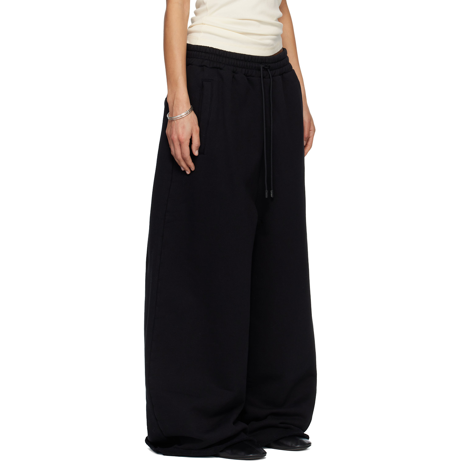  Lu'u Dan Ssense Exclusive Black Raw-cut Bontan Lounge Pants 
