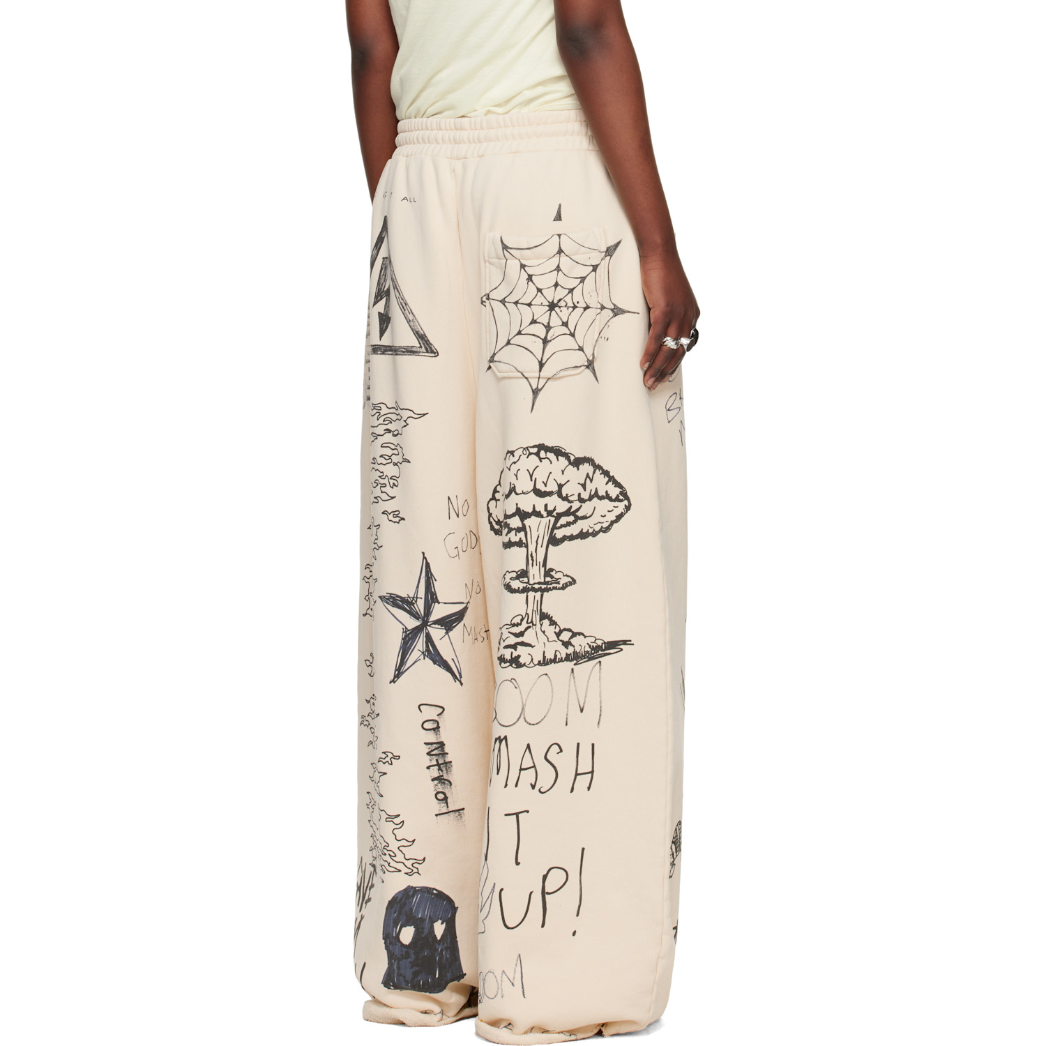  Lu'u Dan Off-white Raw-cut Bontan Sweatpants 
