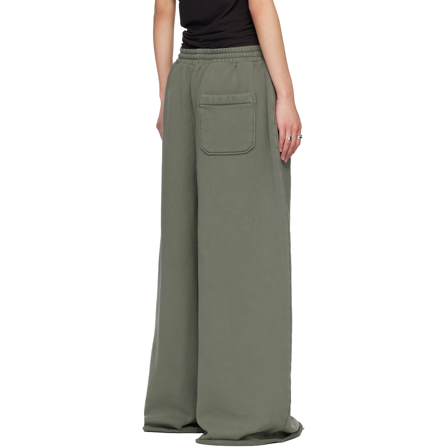  Lu'u Dan Green Raw-cut Bontan Sweatpants 