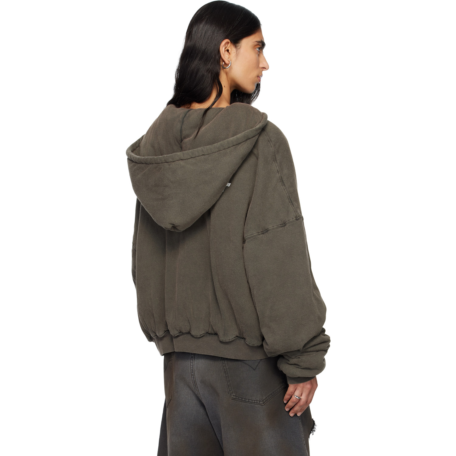  Lu'u Dan Gray Wadded Hoodie 