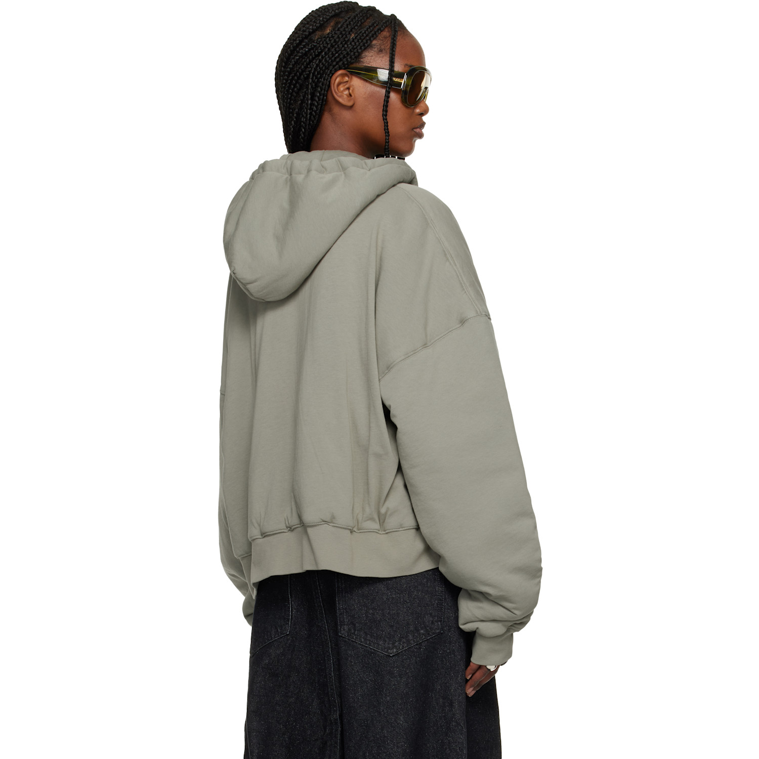  Lu'u Dan Gray Wadded Hoodie 
