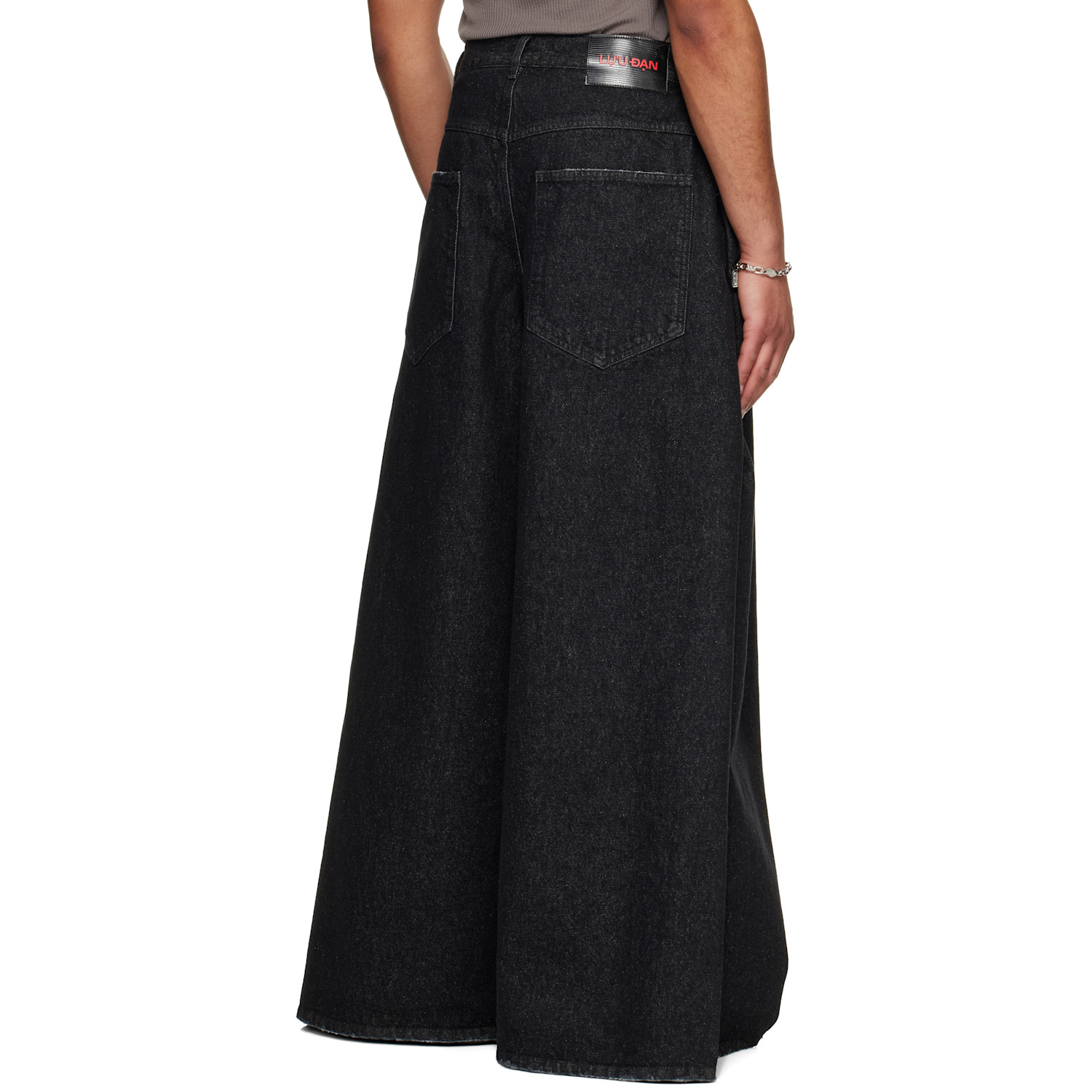  Lu'u Dan Black Tie Maxi Jeans 