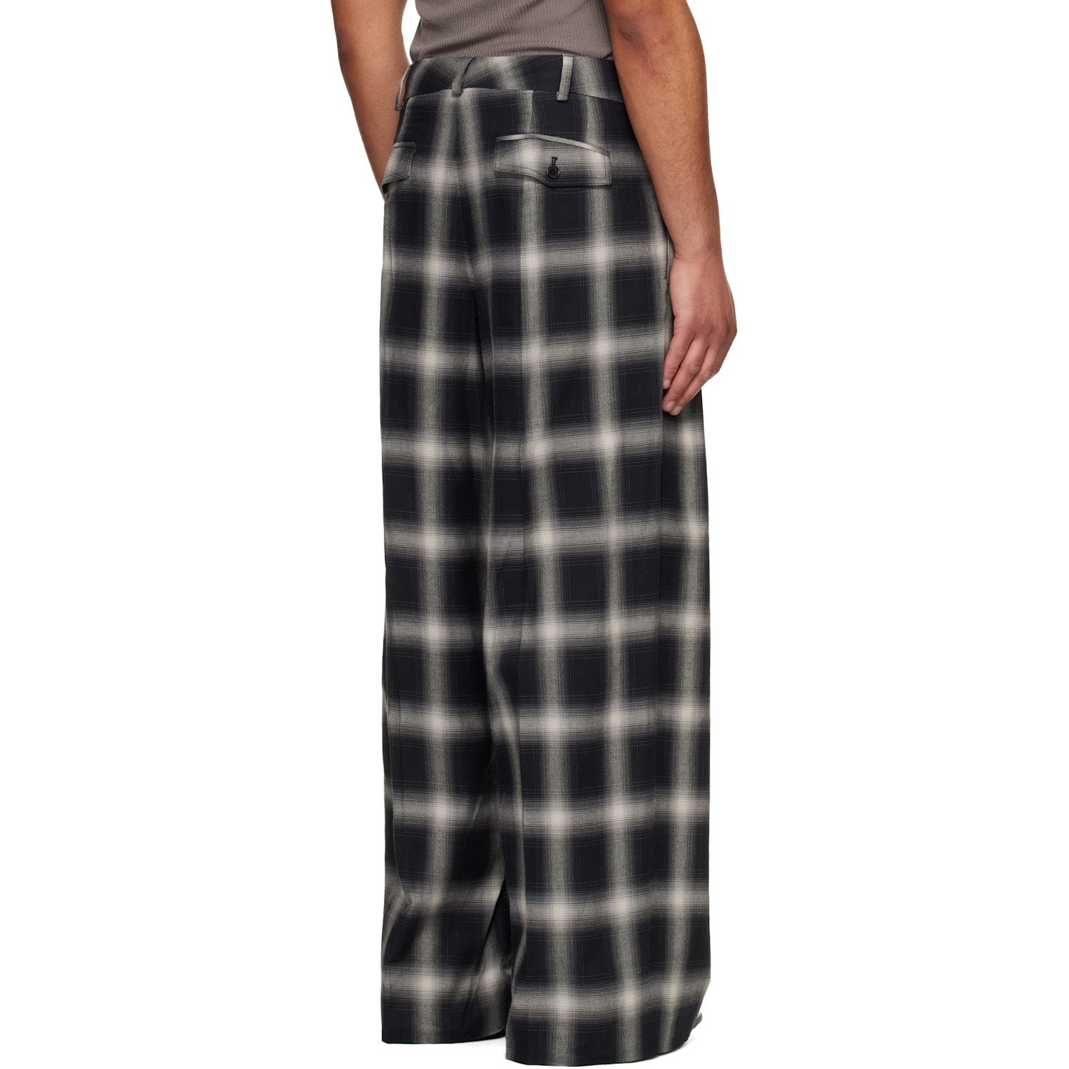  Lu'u Dan Gray Triple Pleat Trousers 