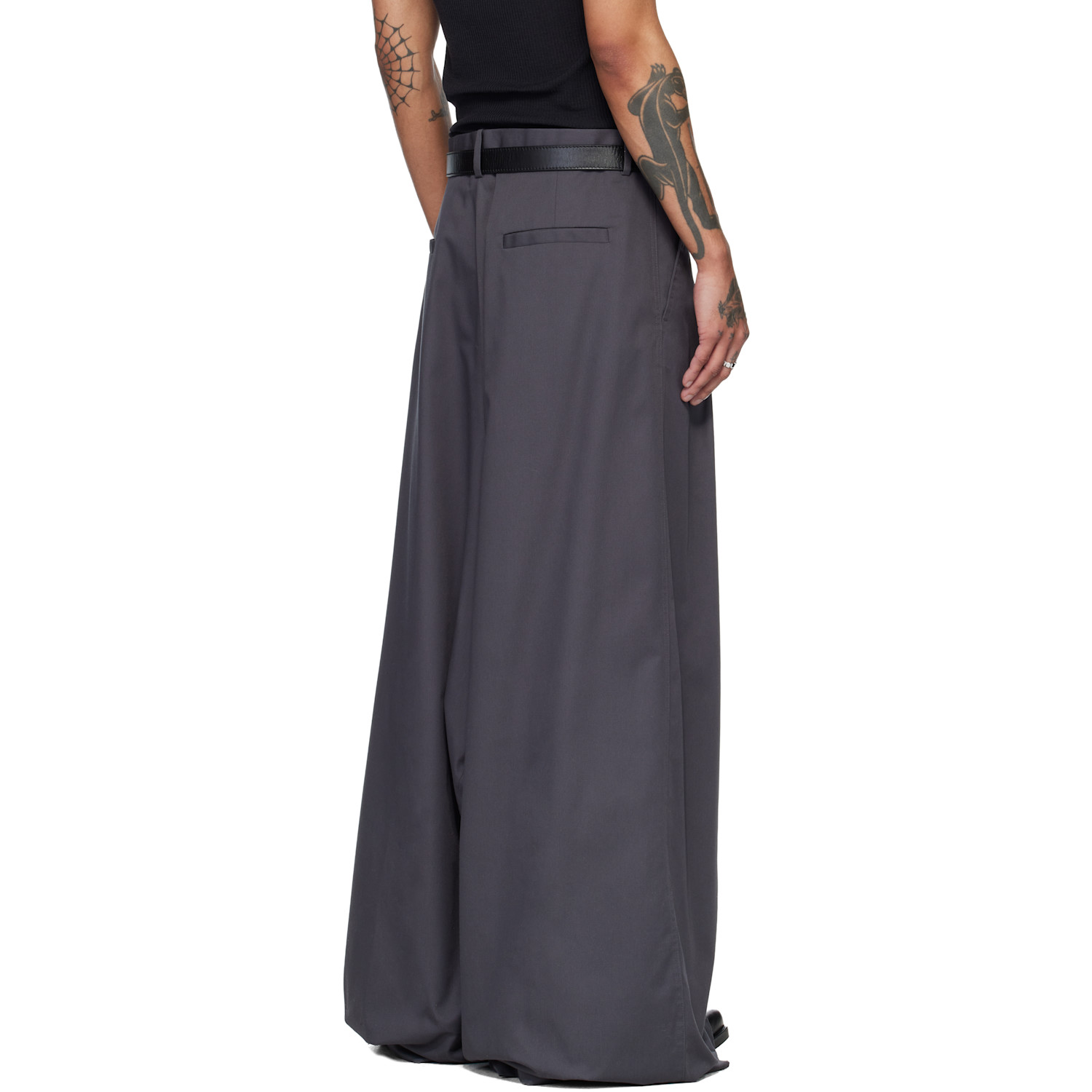  Lu'u Dan Gray Lowline Trousers 