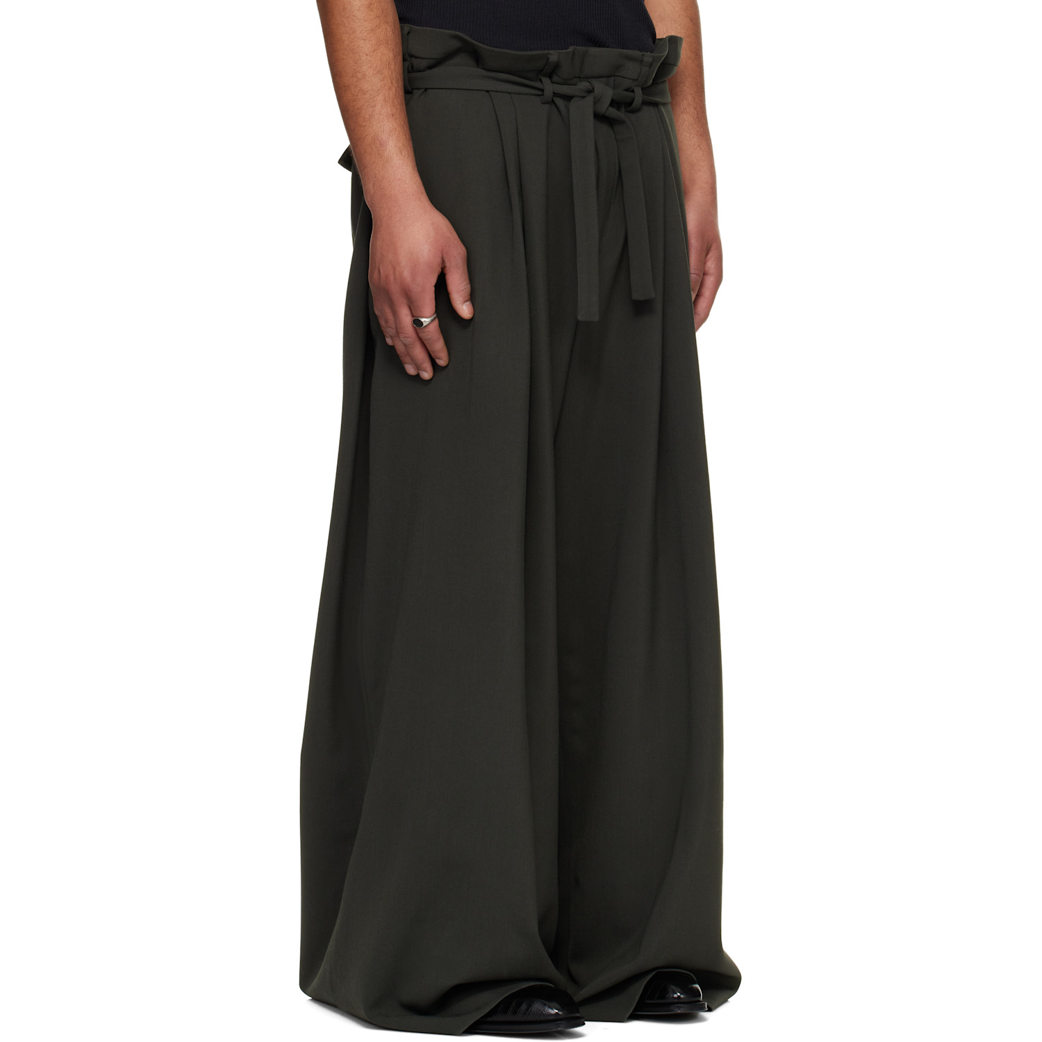  Lu'u Dan Gray Slacker Maxis Trousers 
