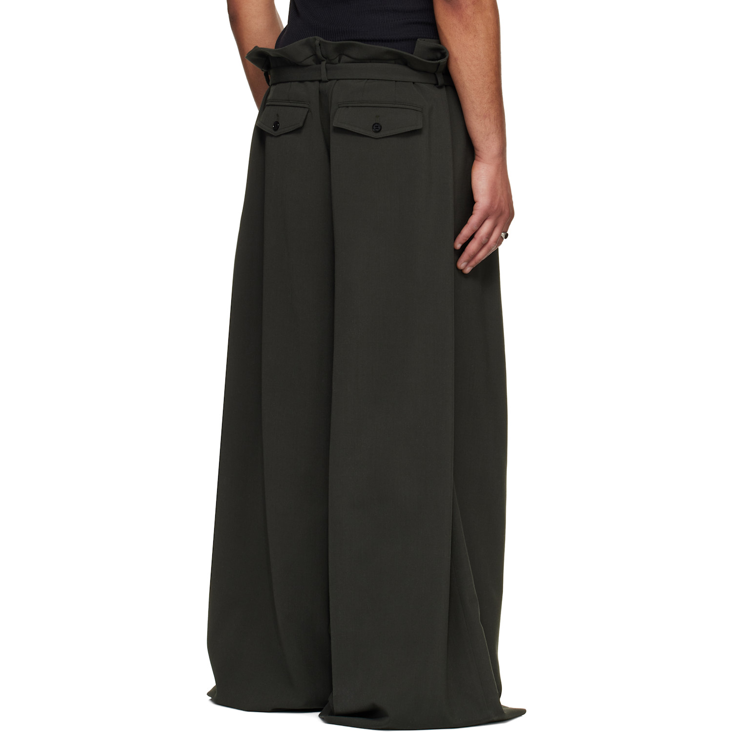 Lu'u Dan Gray Slacker Maxis Trousers 