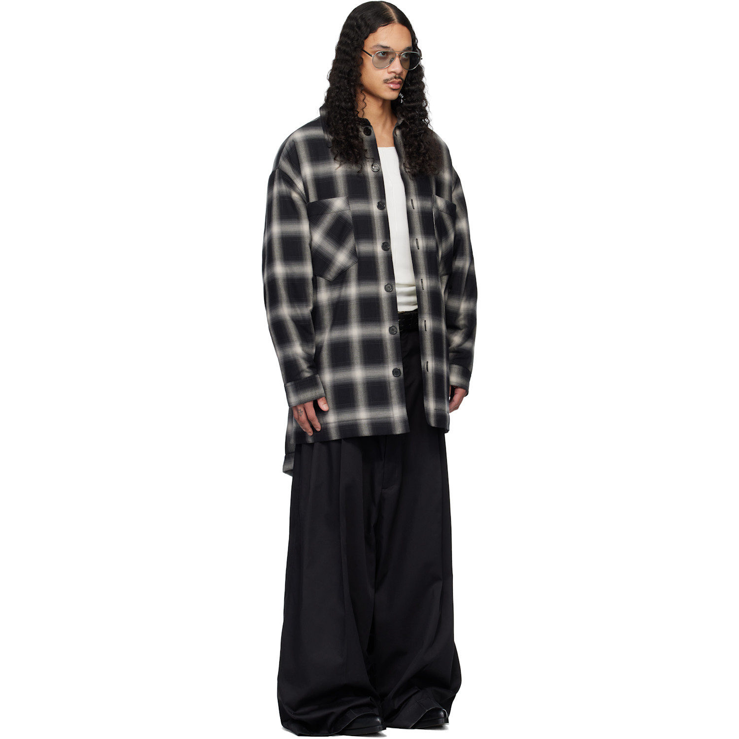  Lu'u Dan Black Fat Boy Flannel Shirt 
