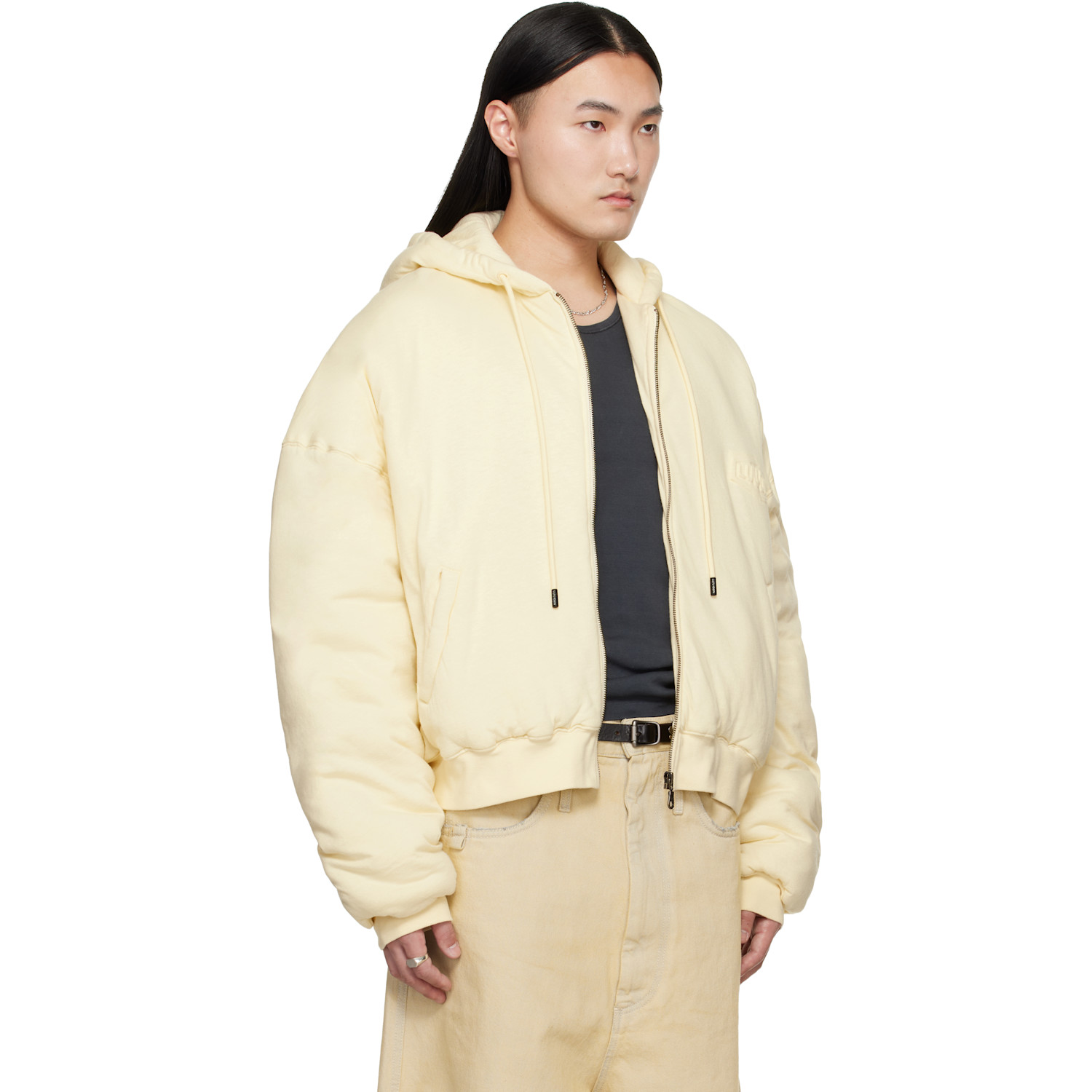  Lu'u Dan Off-white Wadded Hoodie 