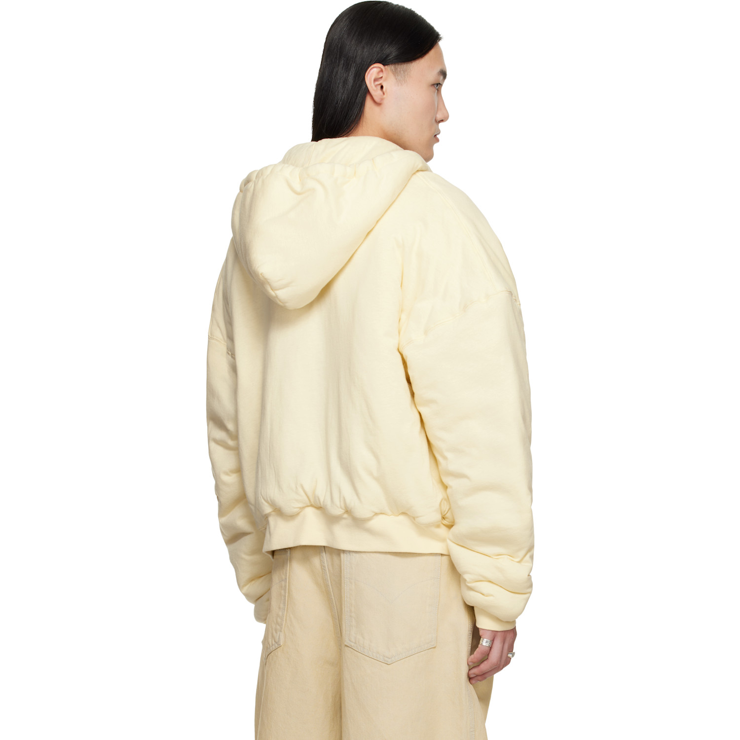  Lu'u Dan Off-white Wadded Hoodie 