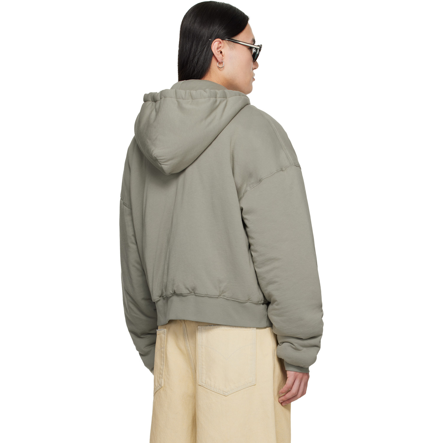  Lu'u Dan Gray Wadded Hoodie 