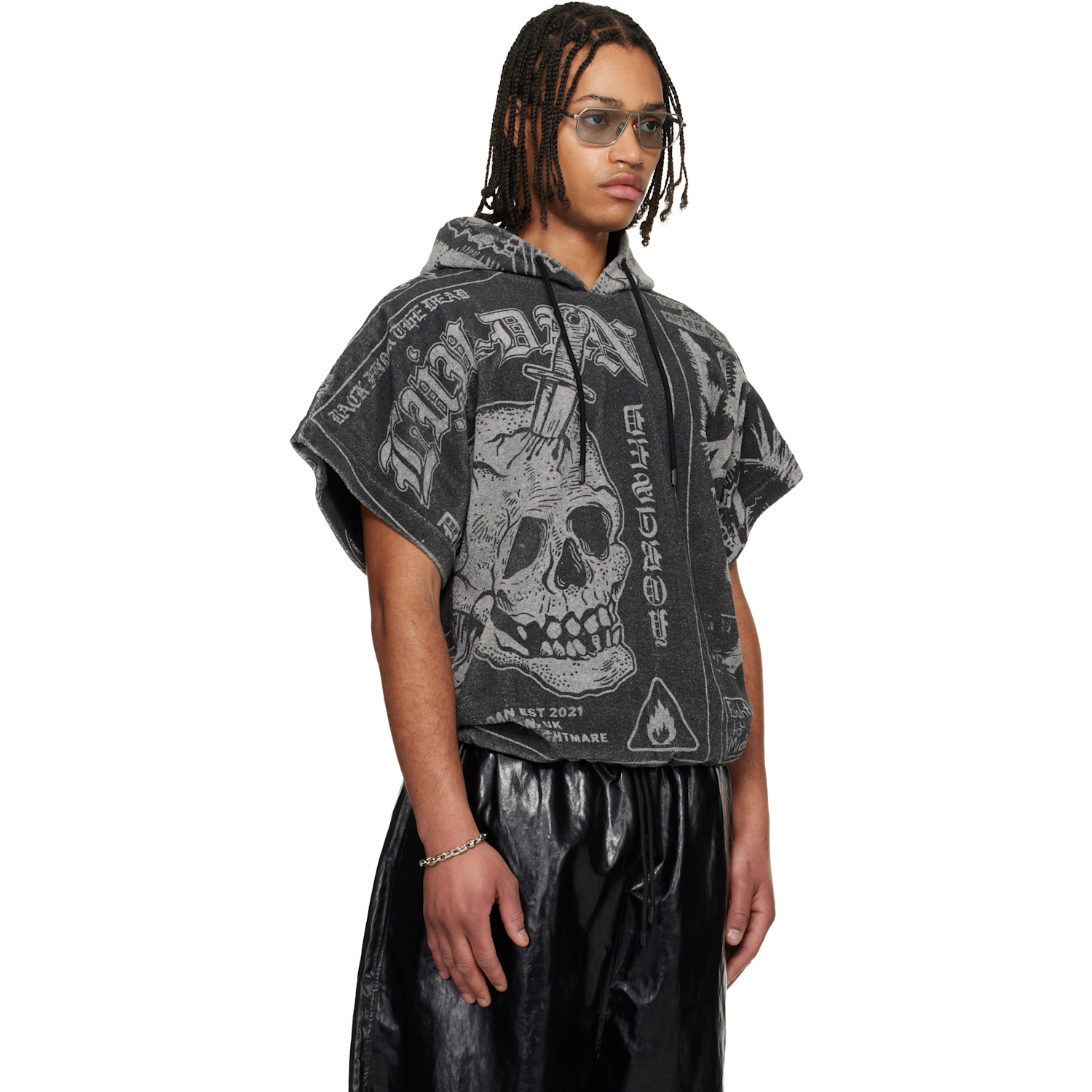  Lu'u Dan Gray Half Hoodie 