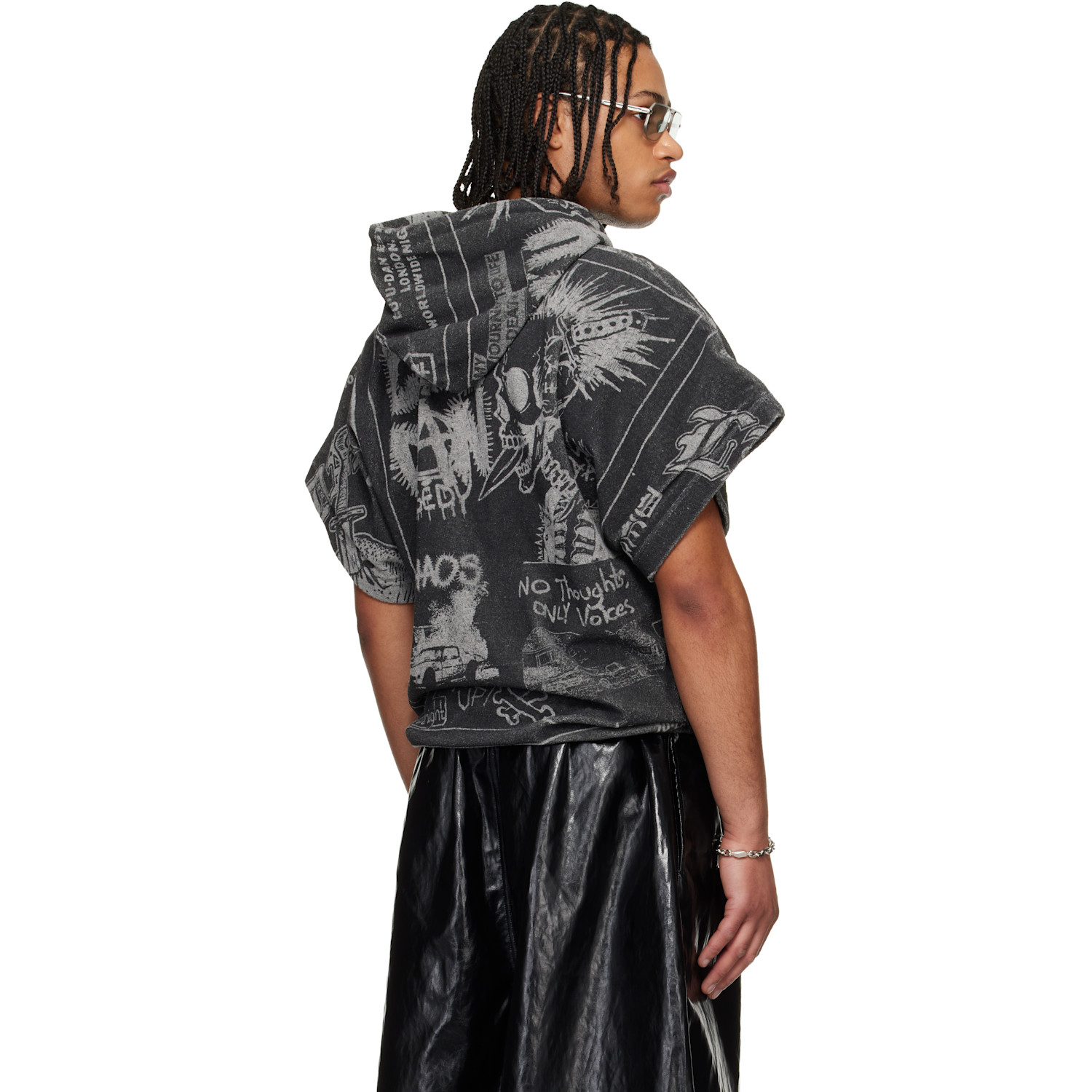  Lu'u Dan Gray Half Hoodie 