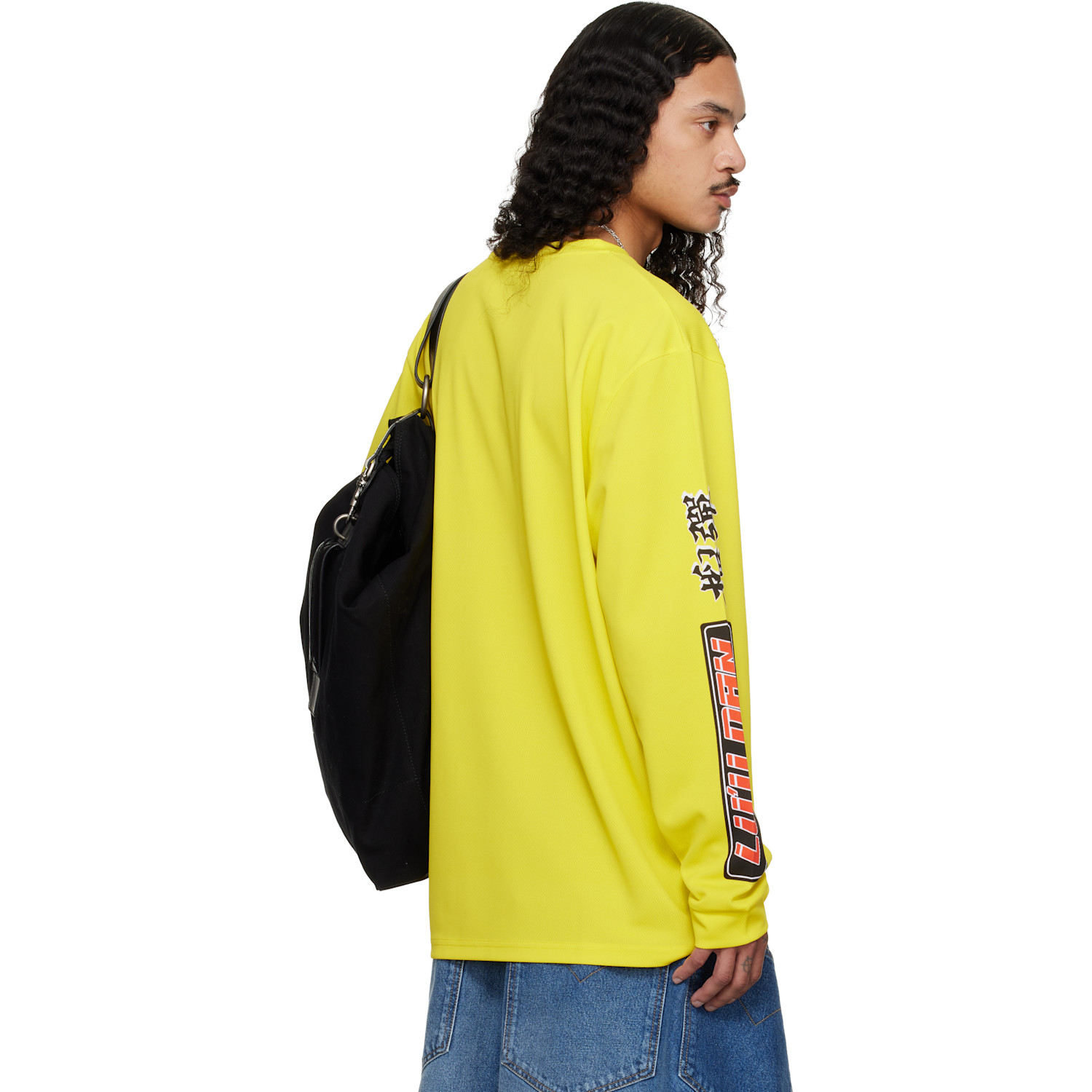  Lu'u Dan Yellow Oversized Long Sleeve T-shirt 