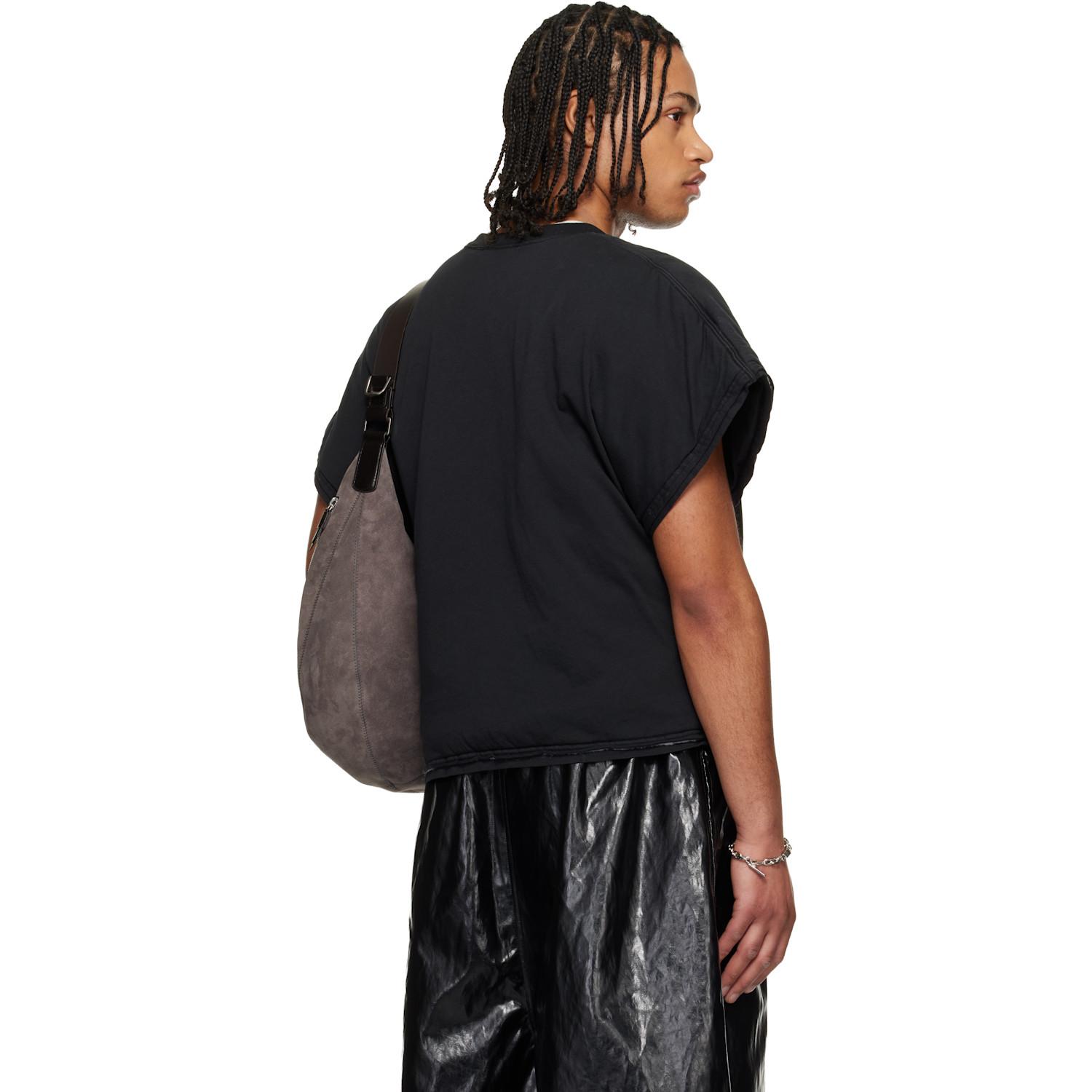  Lu'u Dan Black Wadded Pocket T-shirt 