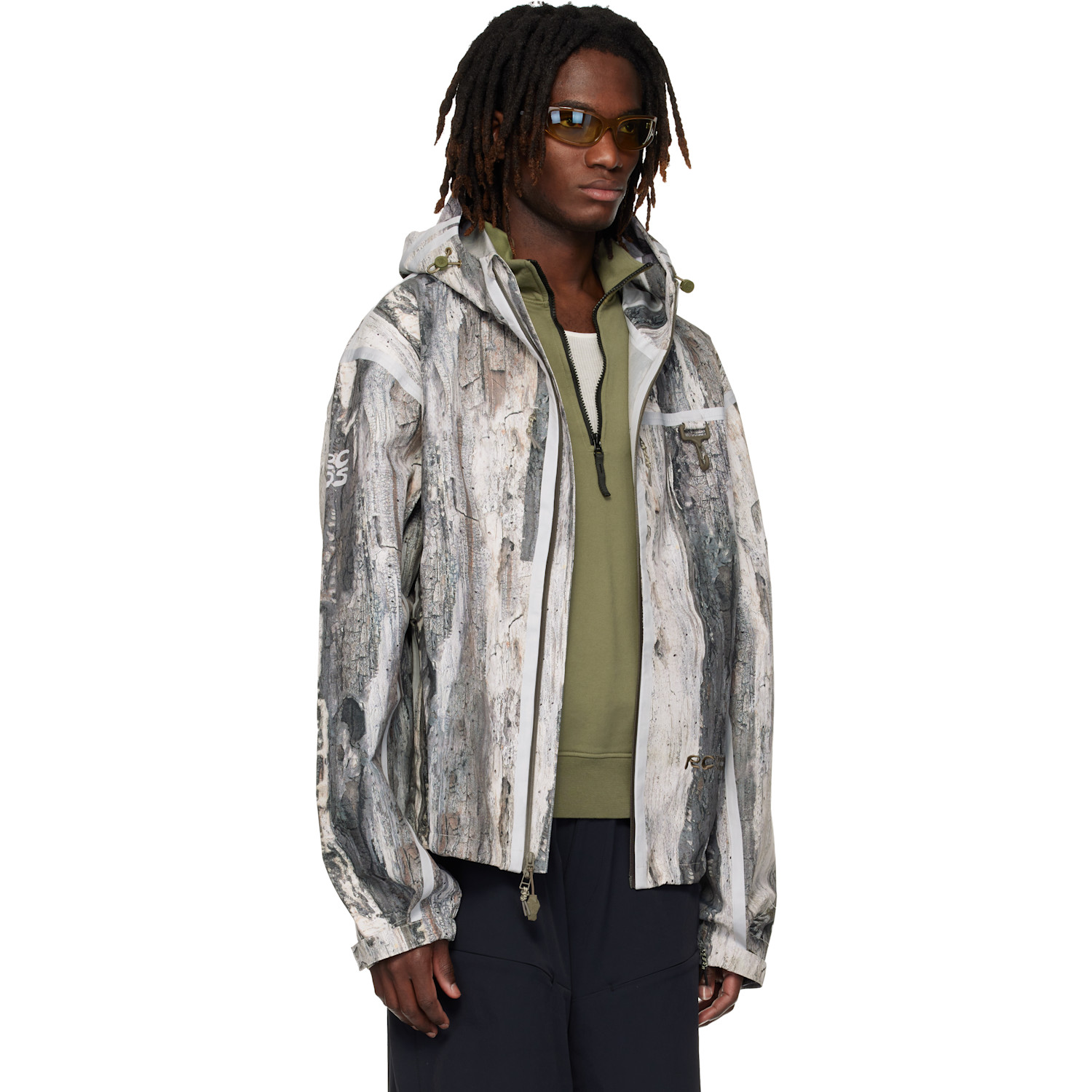  Rcos Beige & Khaki Sequoia Shell Jacket 