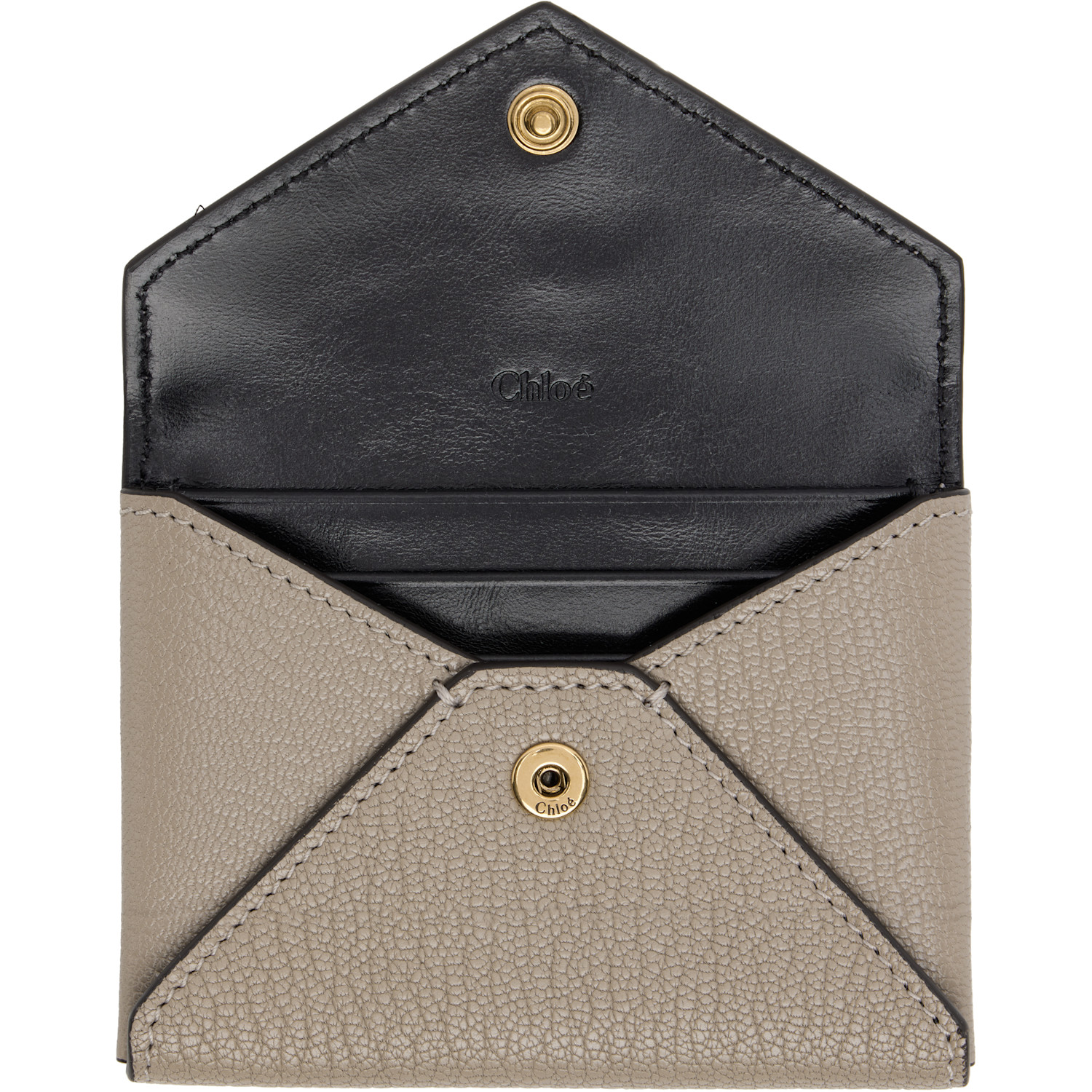  Chloé Gray Envelope Card Holder 