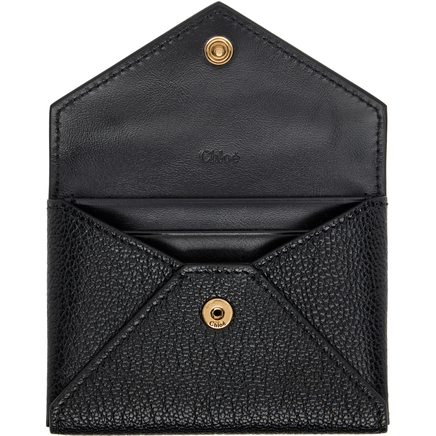  Chloé Black Envelope Card Holder 