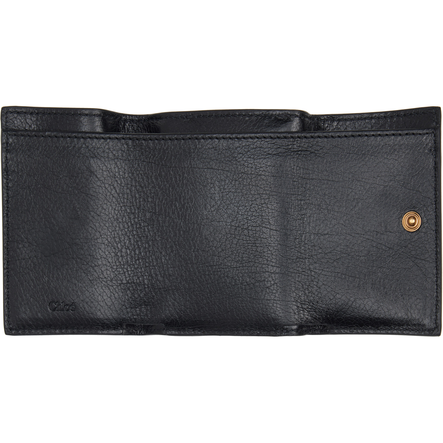  Chloé Black Mini Paddington Tri-fold Wallet 