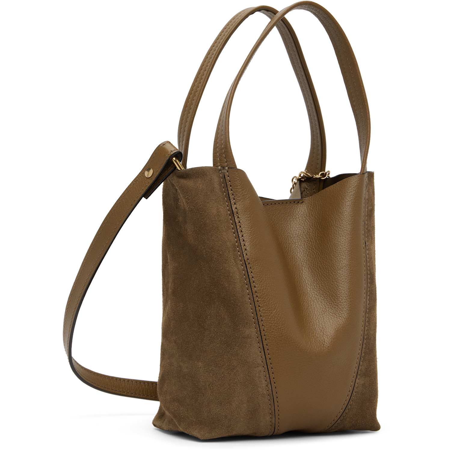  Chloé Brown Small 'chloé Spin' Tote 